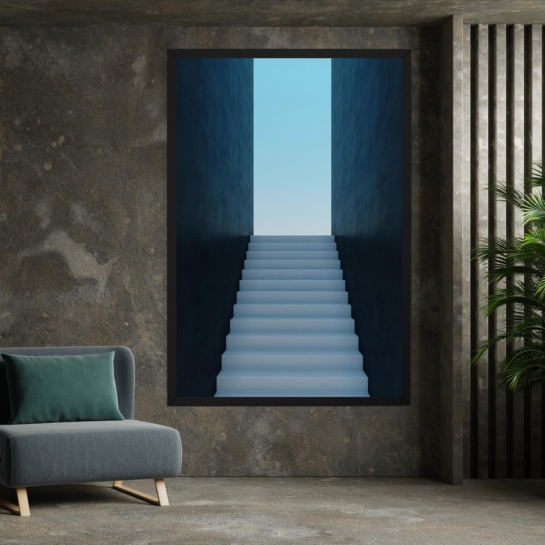 Картина на платно Forward Stairs mockup 7