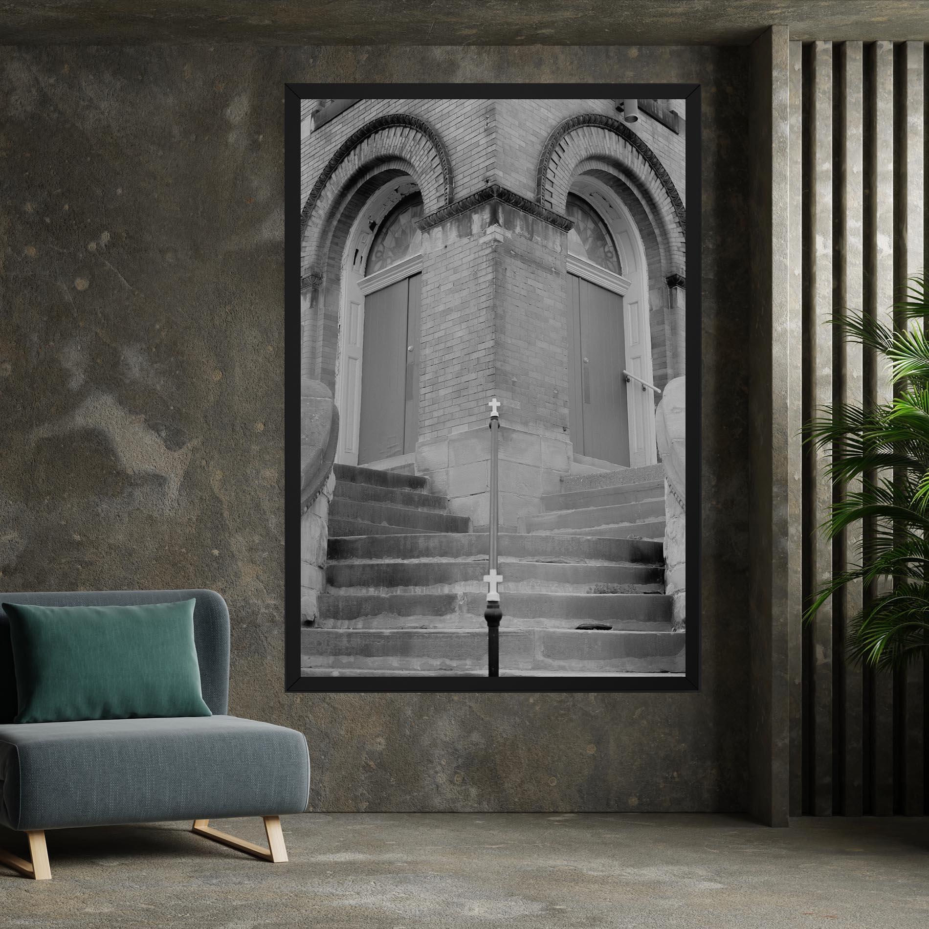 Картина на платно Grey Dors mockup 7