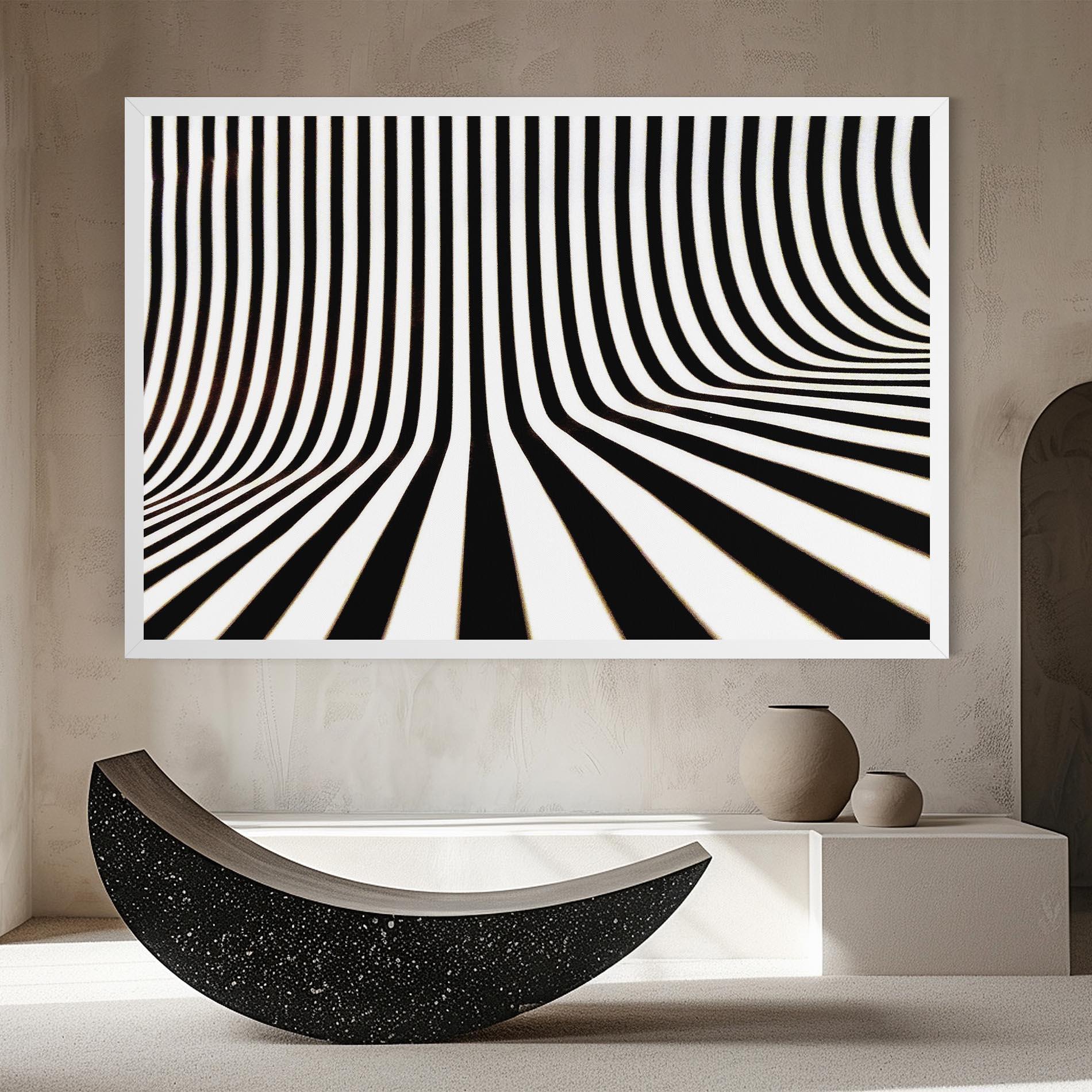 Картина на платно Black And White Illusion mockup 8