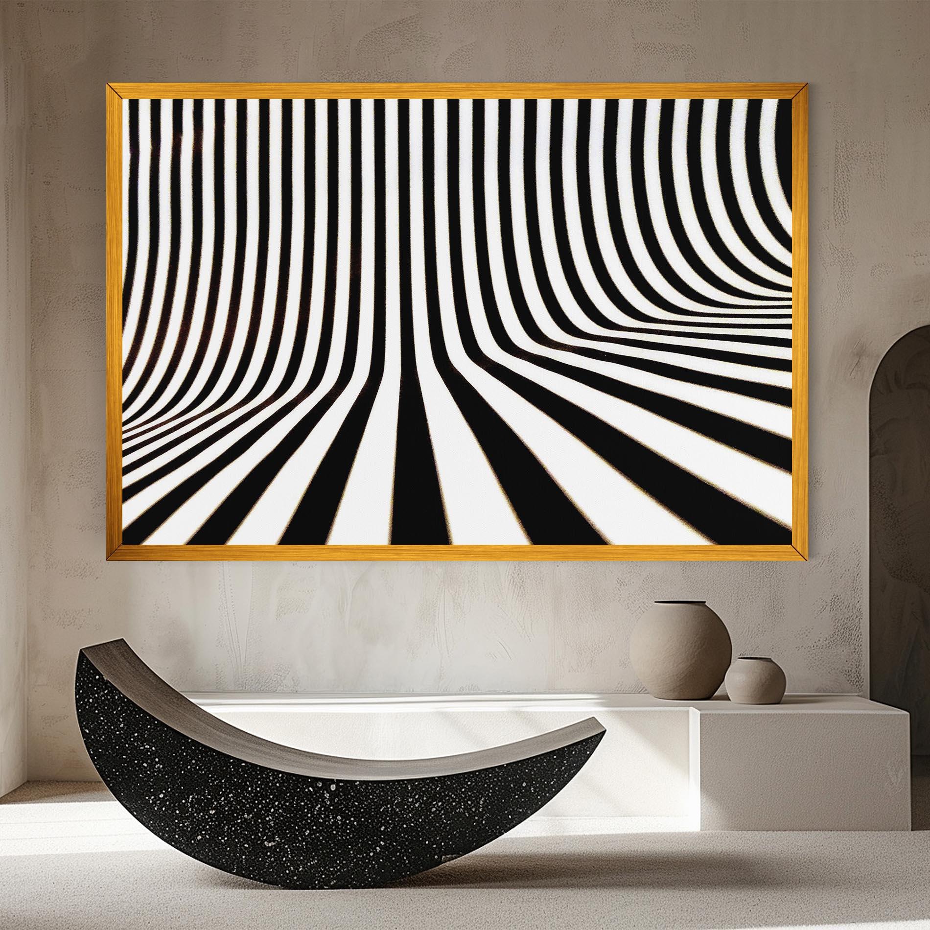 Картина на платно Black And White Illusion mockup 8
