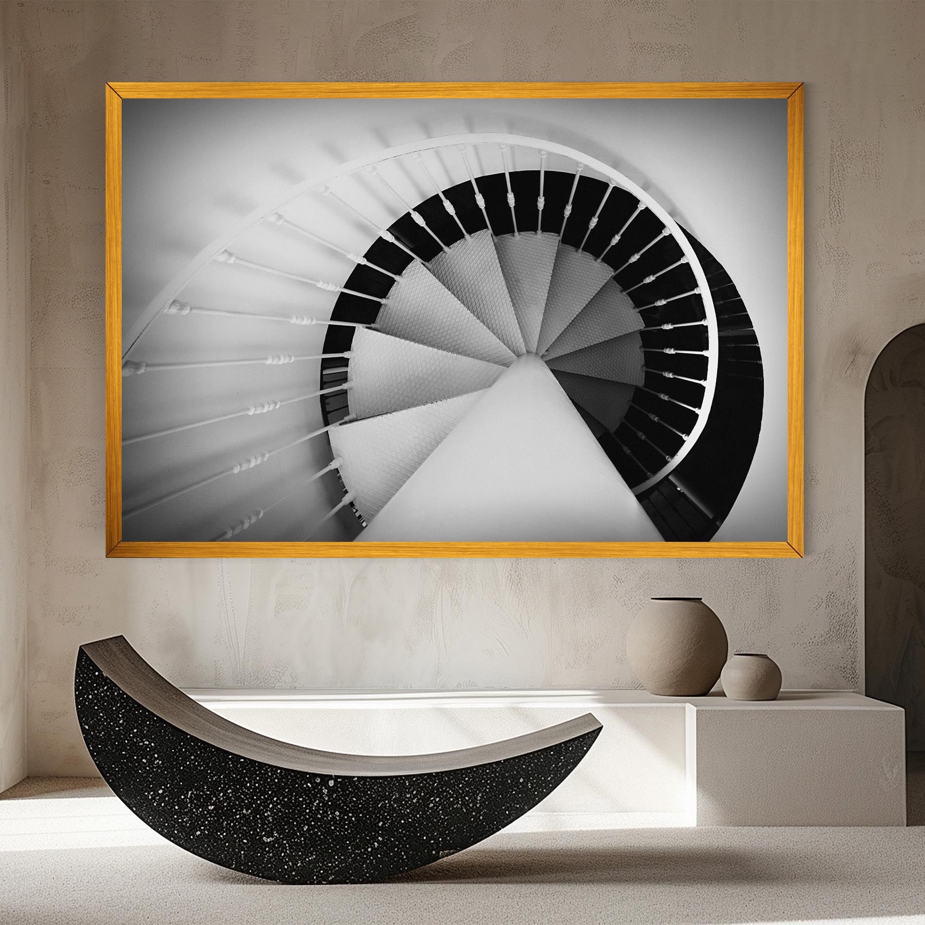 Black Circle Stairs mockup 8
