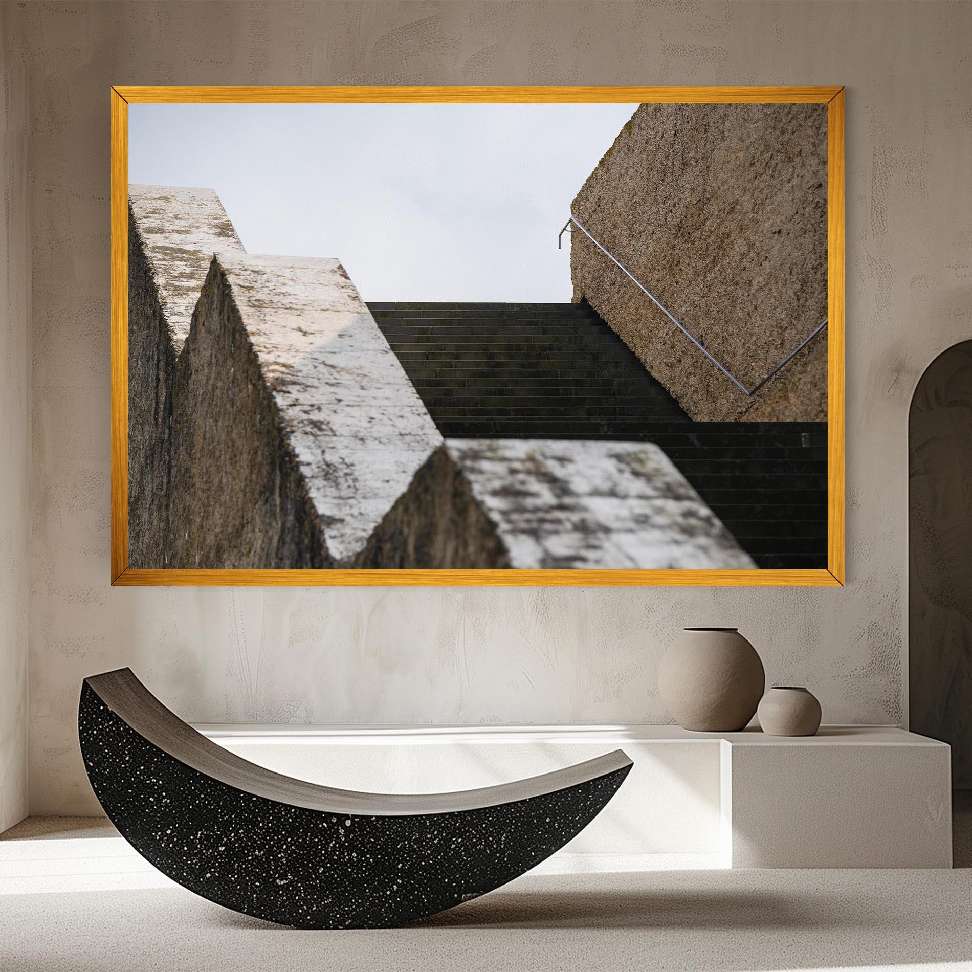 Картина на платно Black Stairs mockup 8