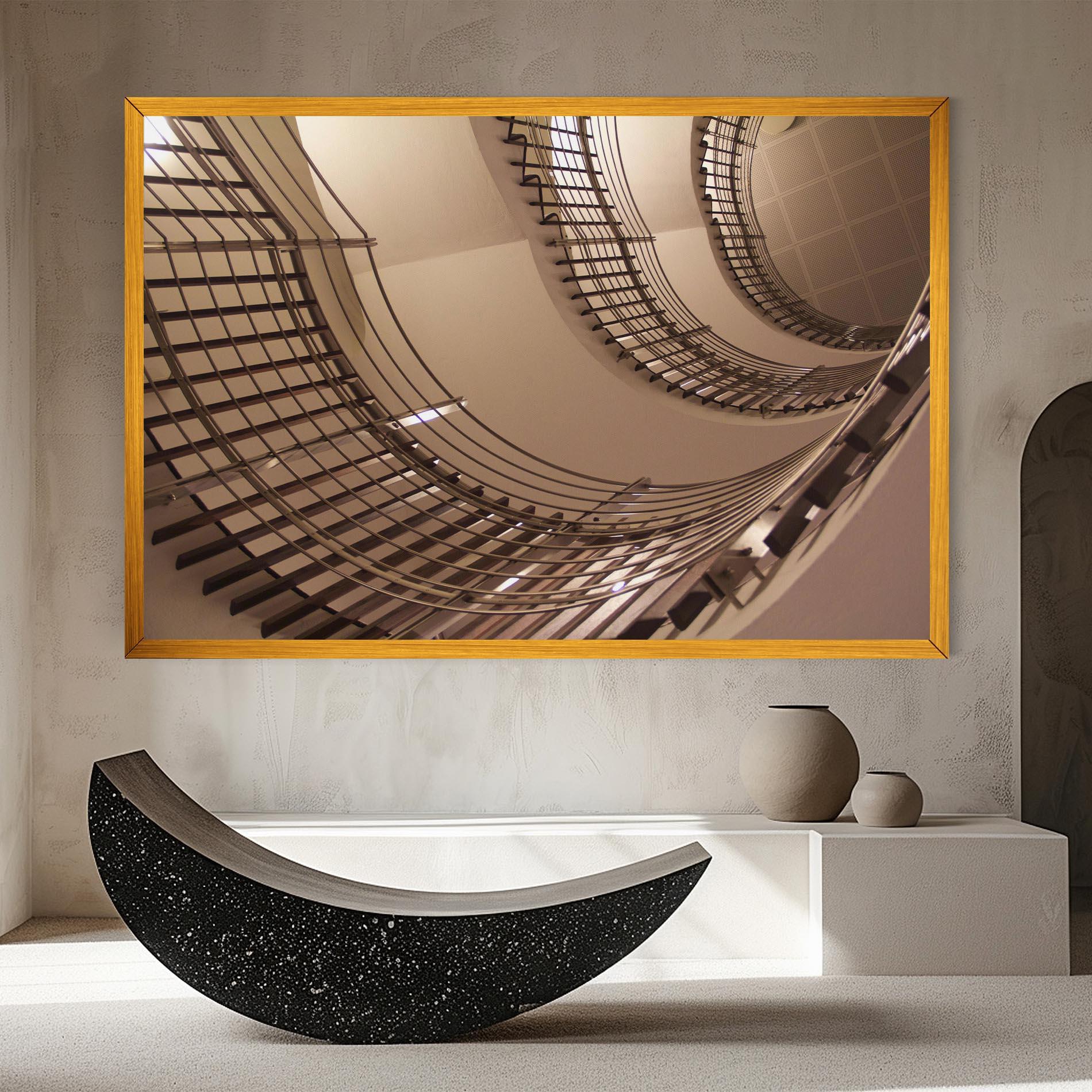 Картина на платно Cream Stairs mockup 8