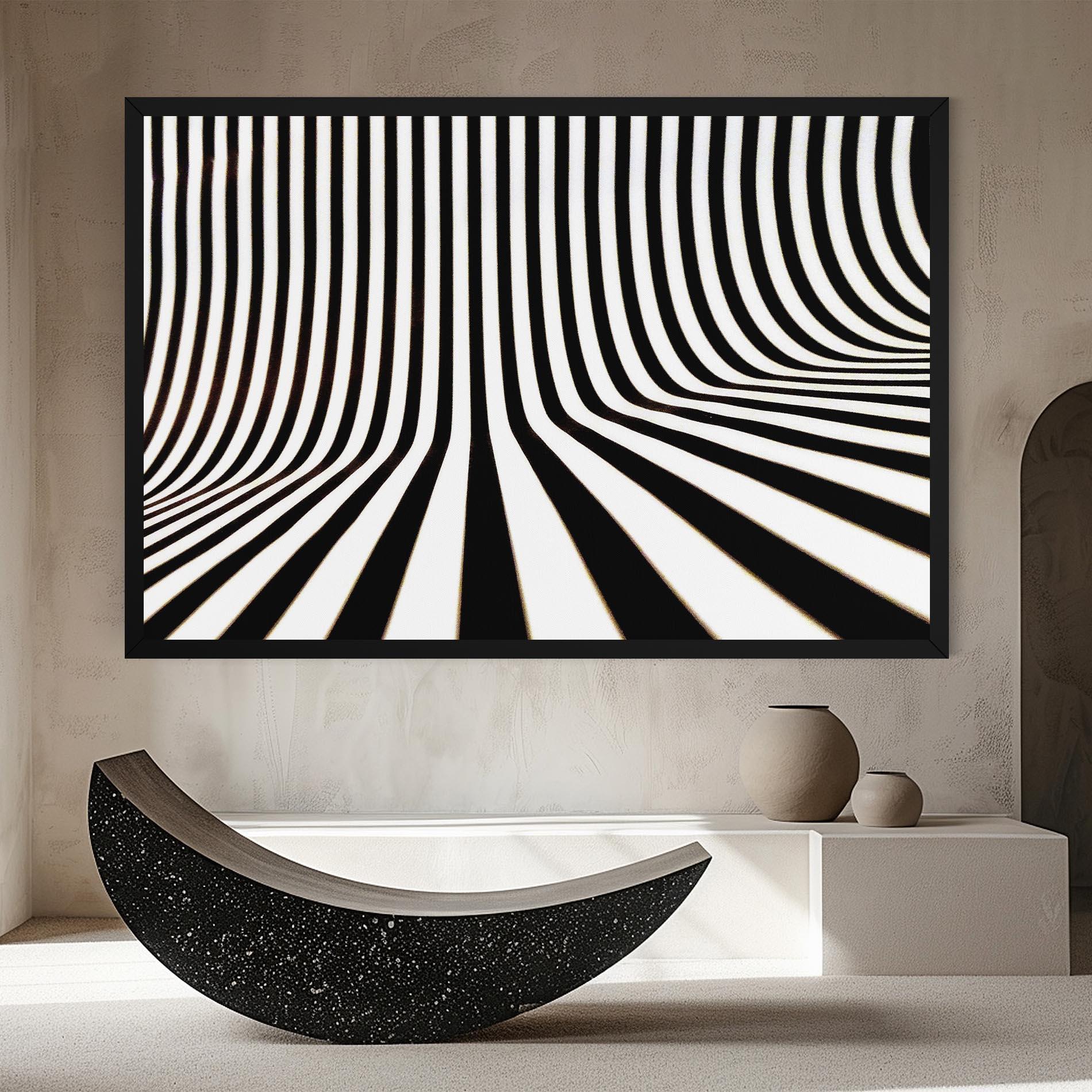 Картина на платно Black And White Illusion mockup 8