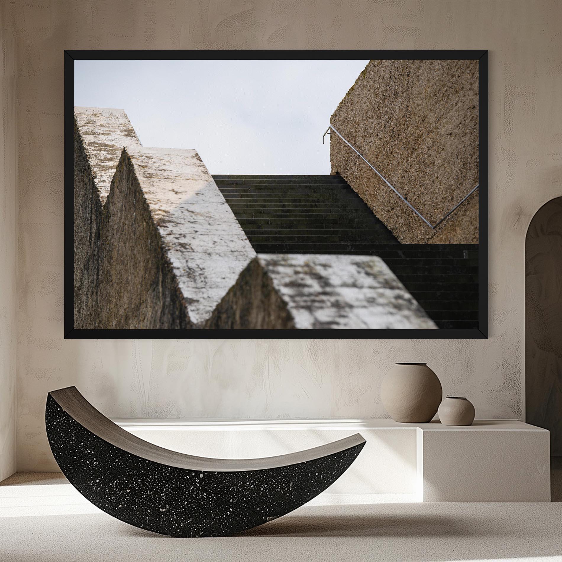 Картина на платно Black Stairs mockup 8