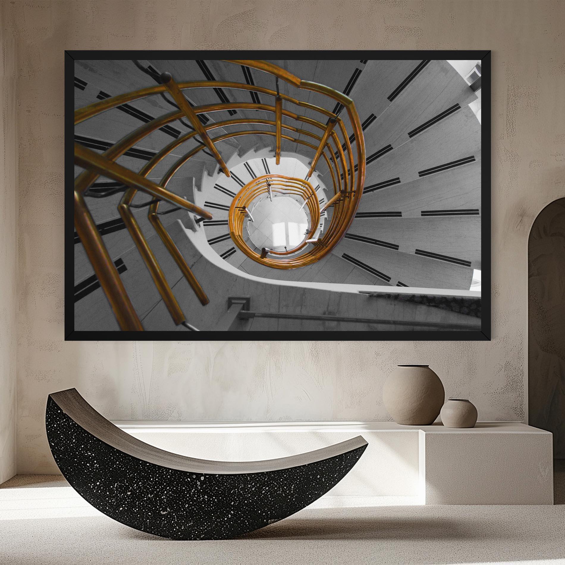 Картина на платно Gold Bar Stairs mockup 8