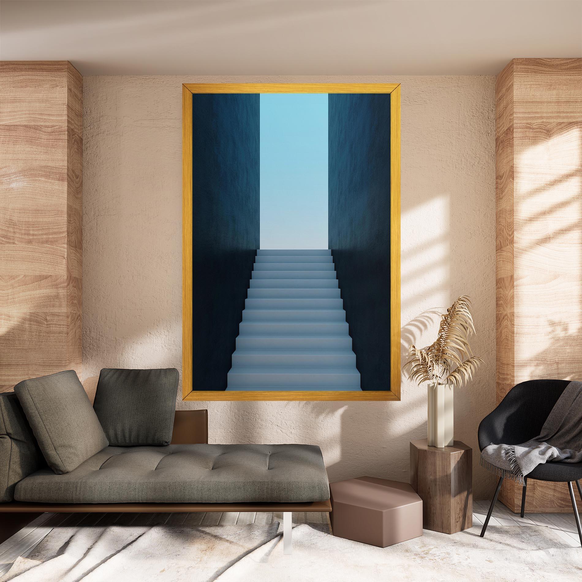 Картина на платно Forward Stairs mockup 8