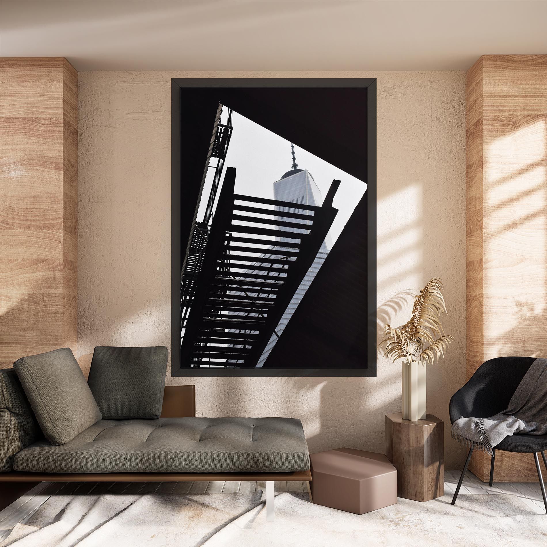 Black Stairs Floating mockup 8