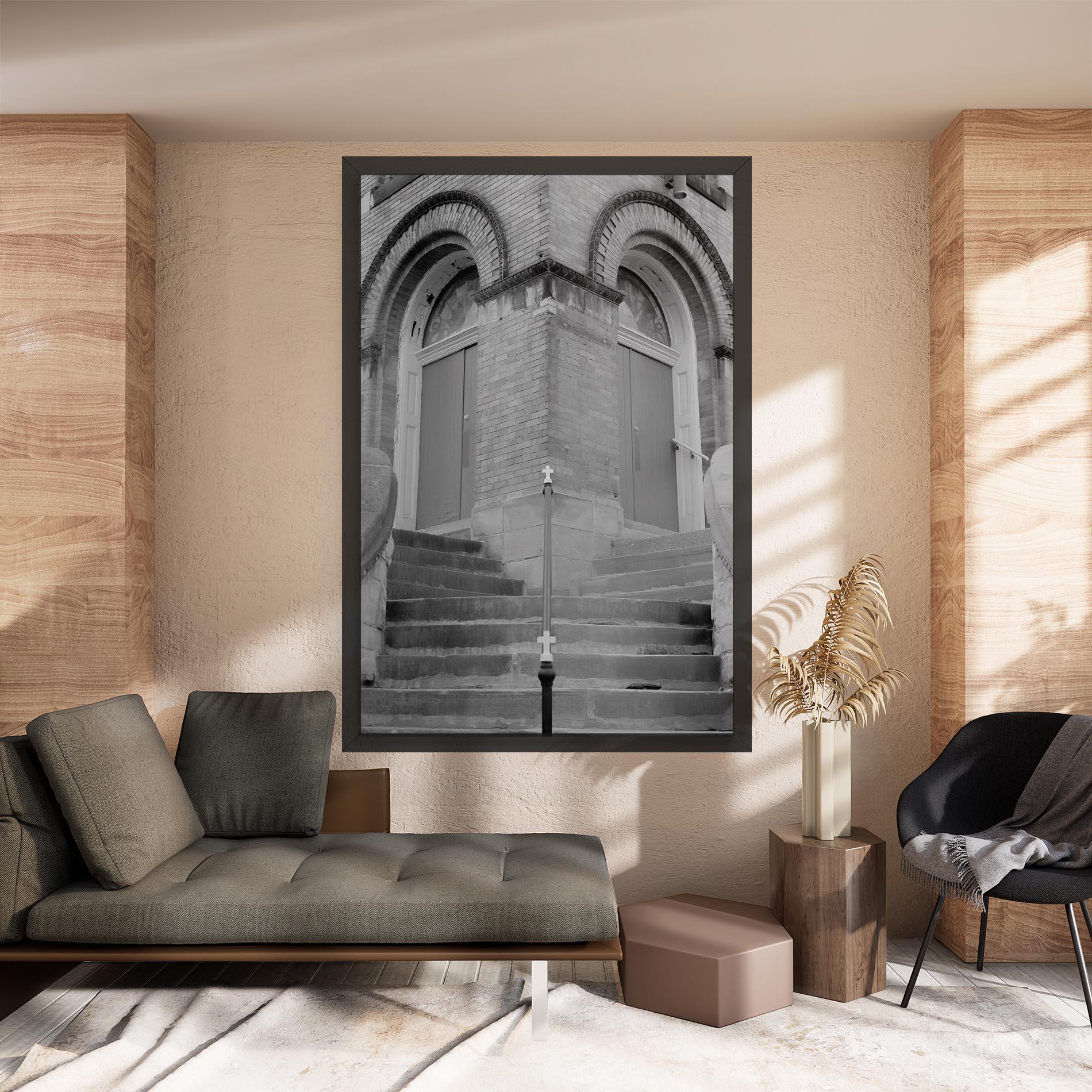 Картина на платно Grey Dors mockup 8