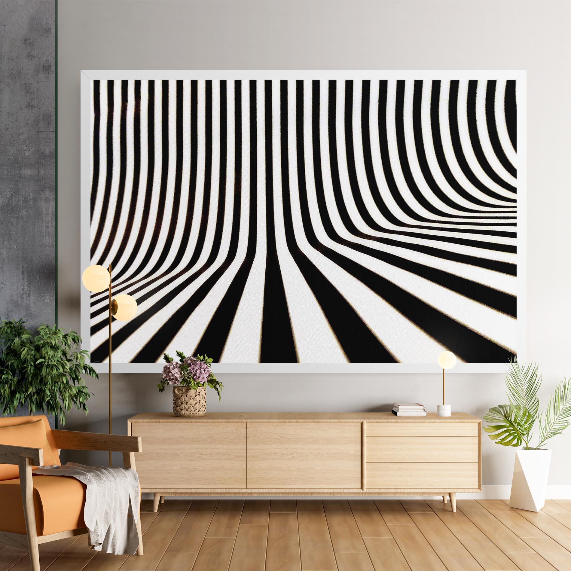 Картина на платно Black And White Illusion mockup 9