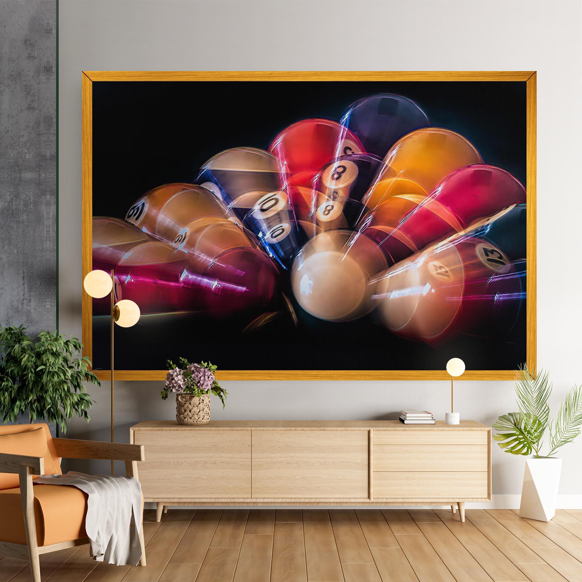 Картина на платно Bowling Balls mockup 9