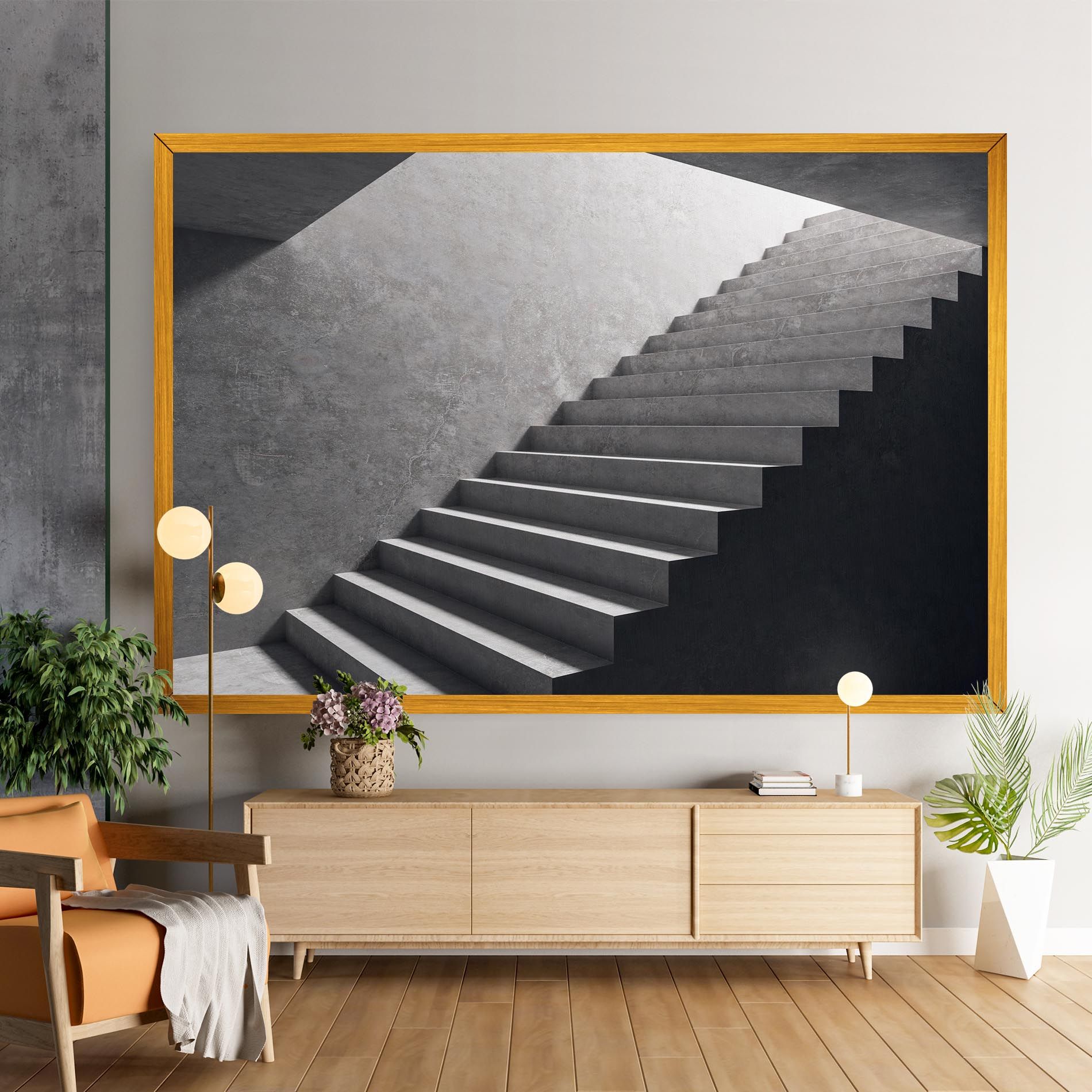 Concrete Stairs mockup 9