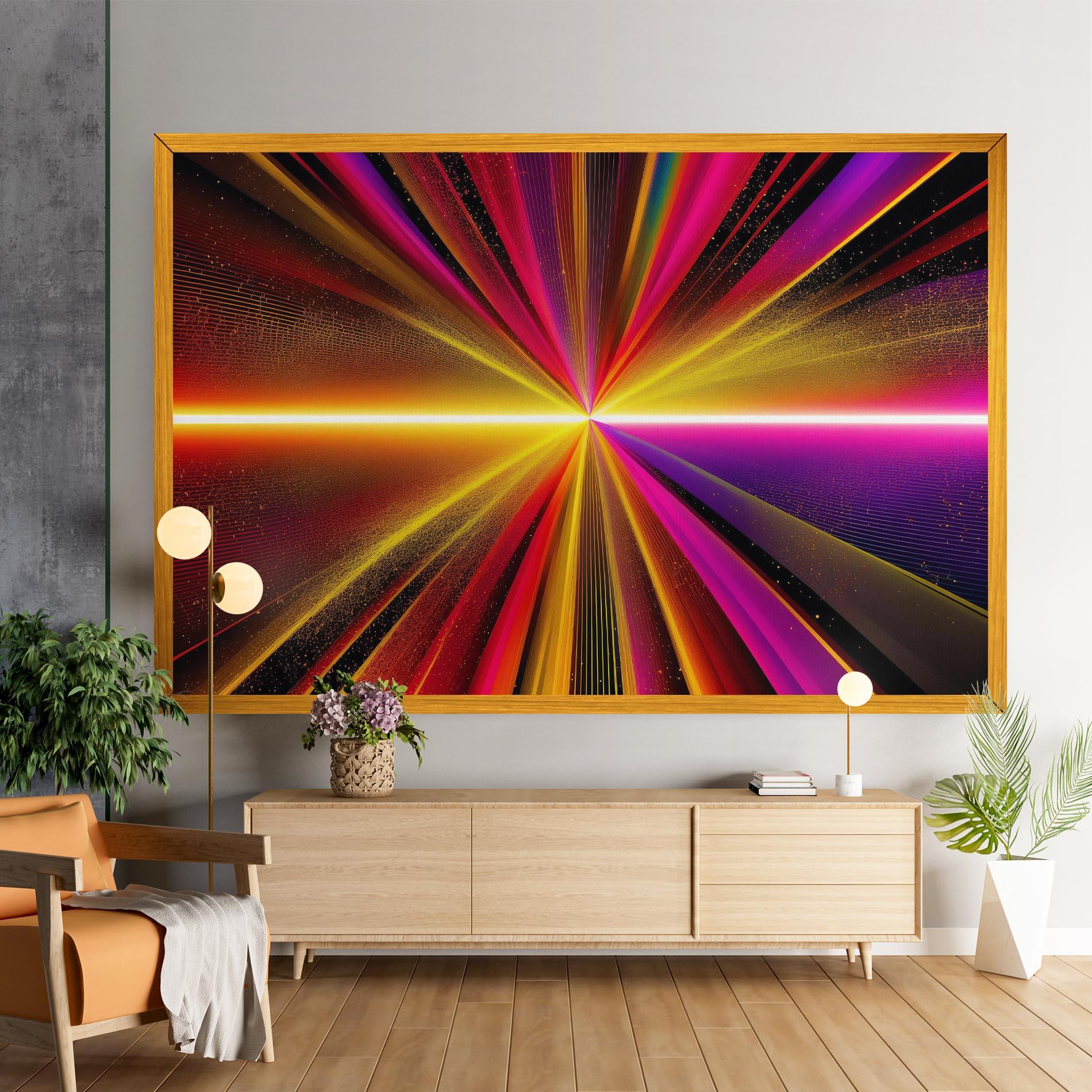 Картина на платно White Light Mix mockup 9