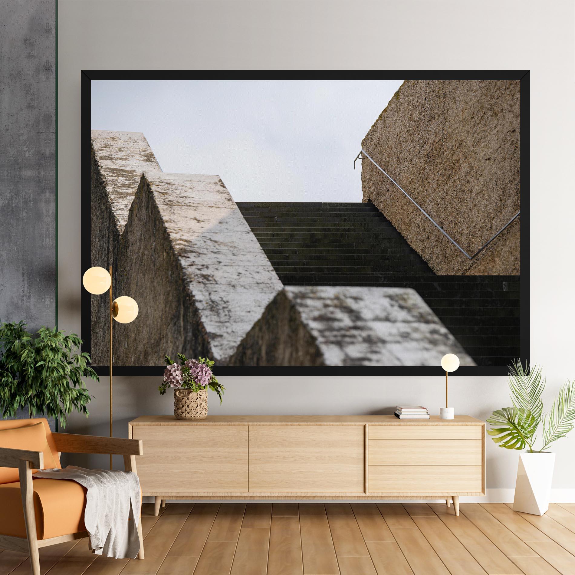 Картина на платно Black Stairs mockup 9