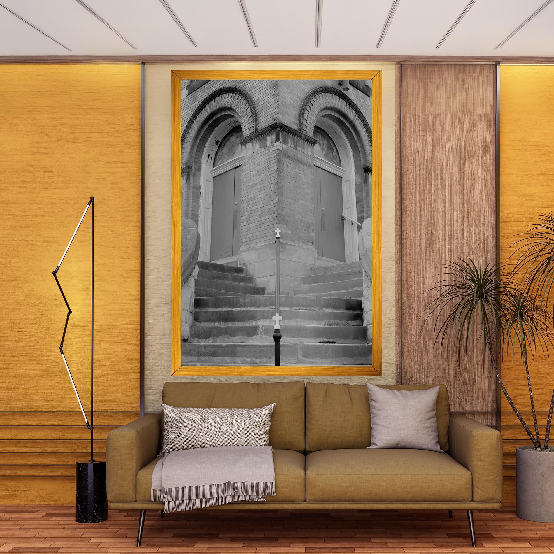 Картина на платно Grey Dors mockup 9