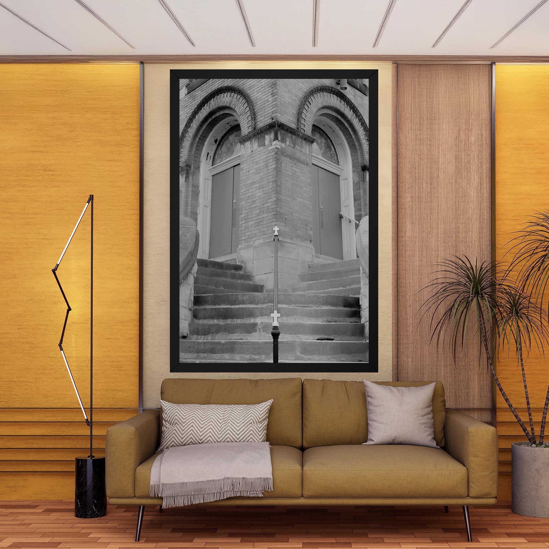 Картина на платно Grey Dors mockup 9