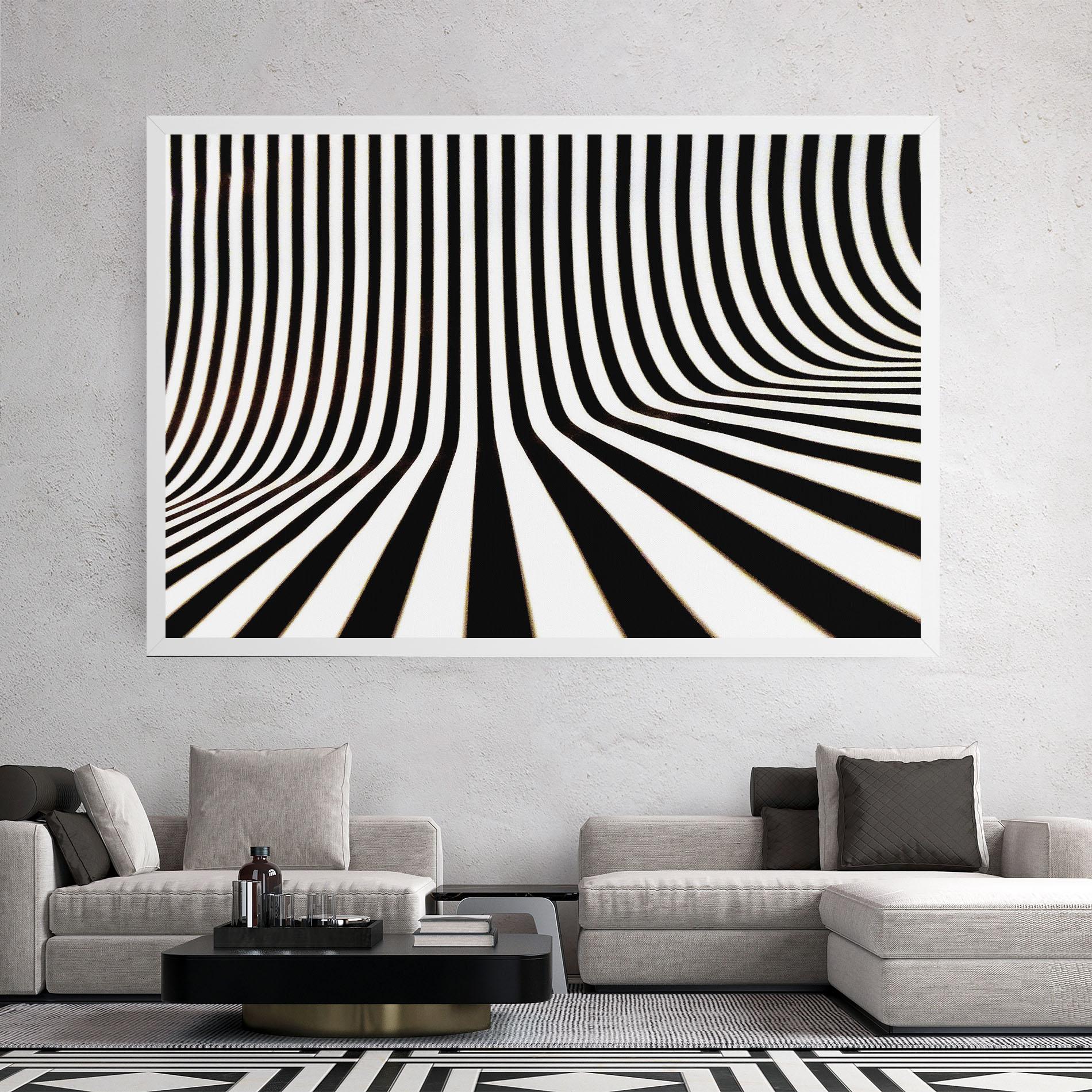 Картина на платно Black And White Illusion mockup 2