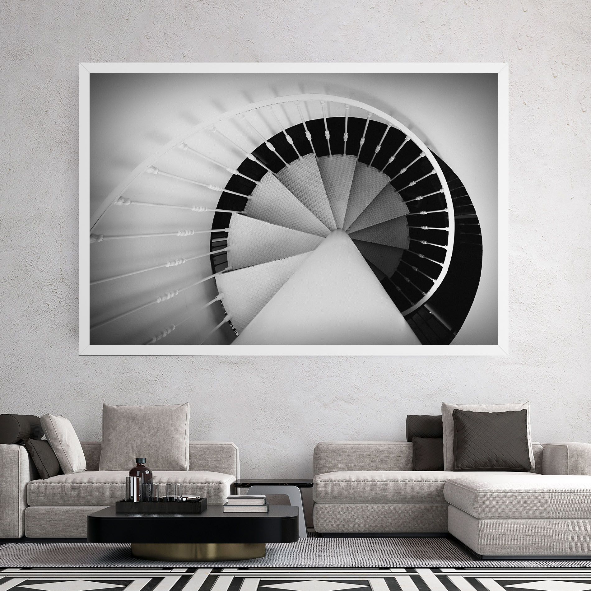 Black Circle Stairs mockup 2