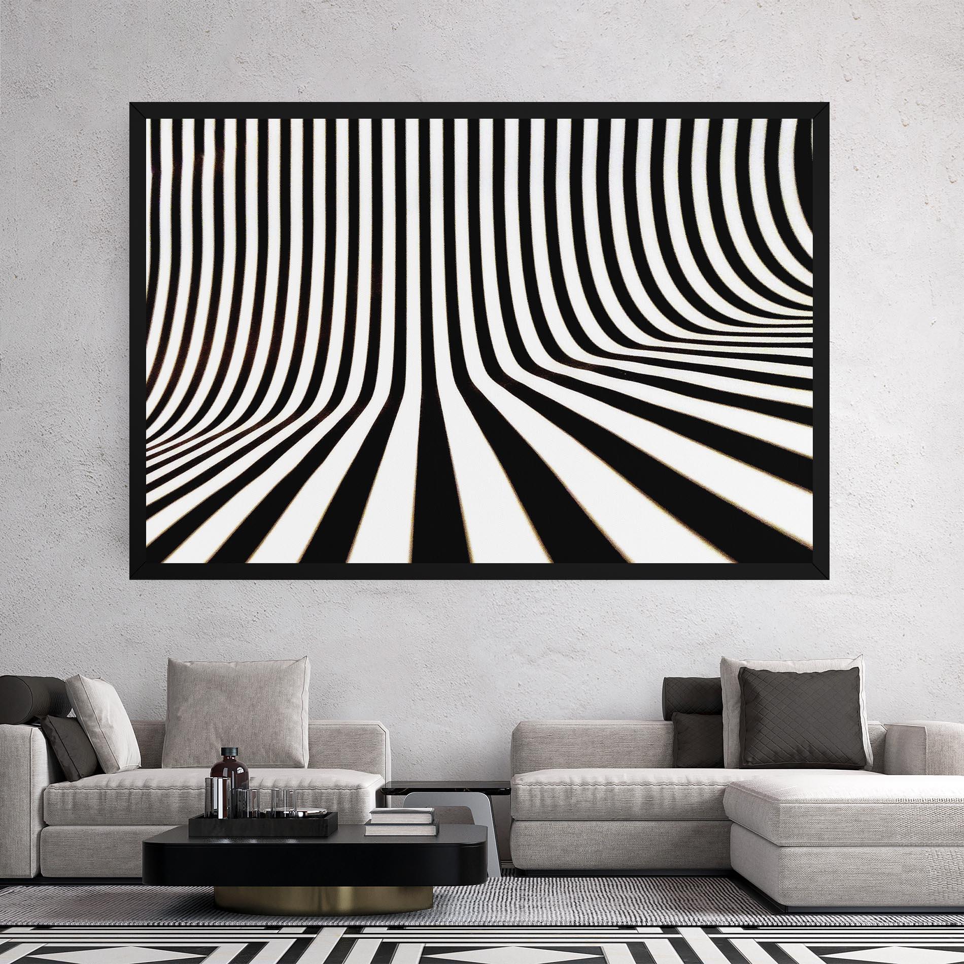 Картина на платно Black And White Illusion mockup 2