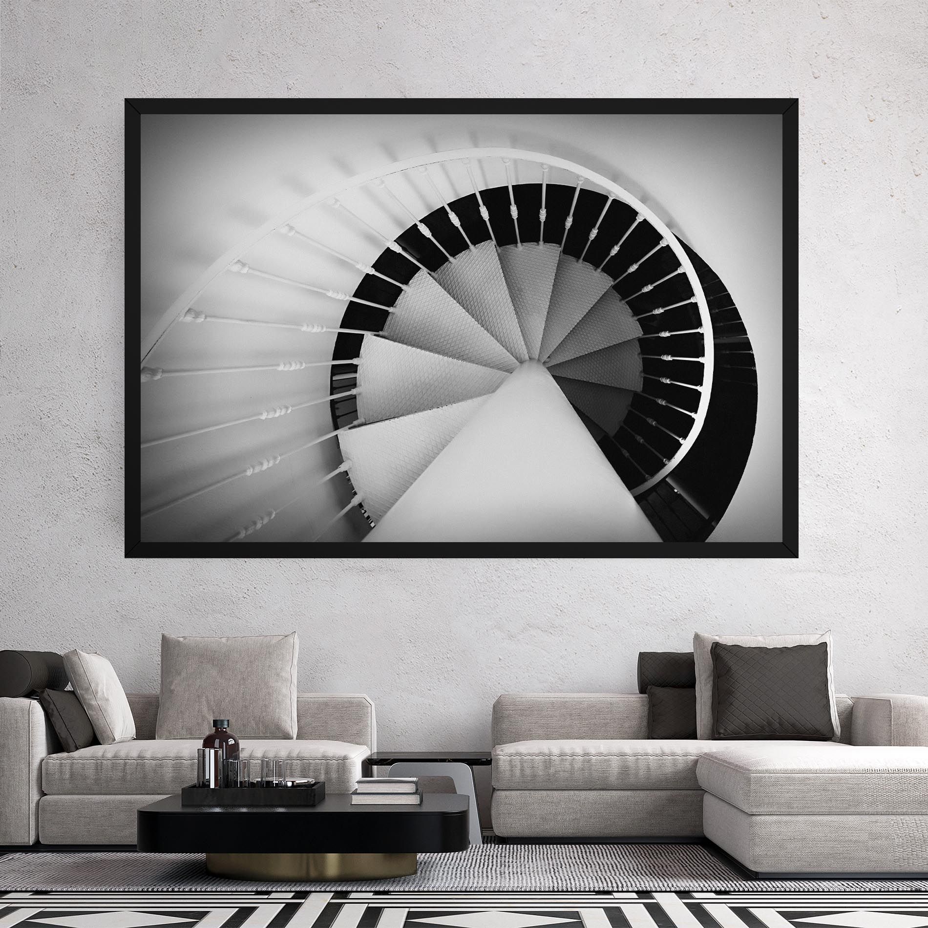 Black Circle Stairs mockup 2