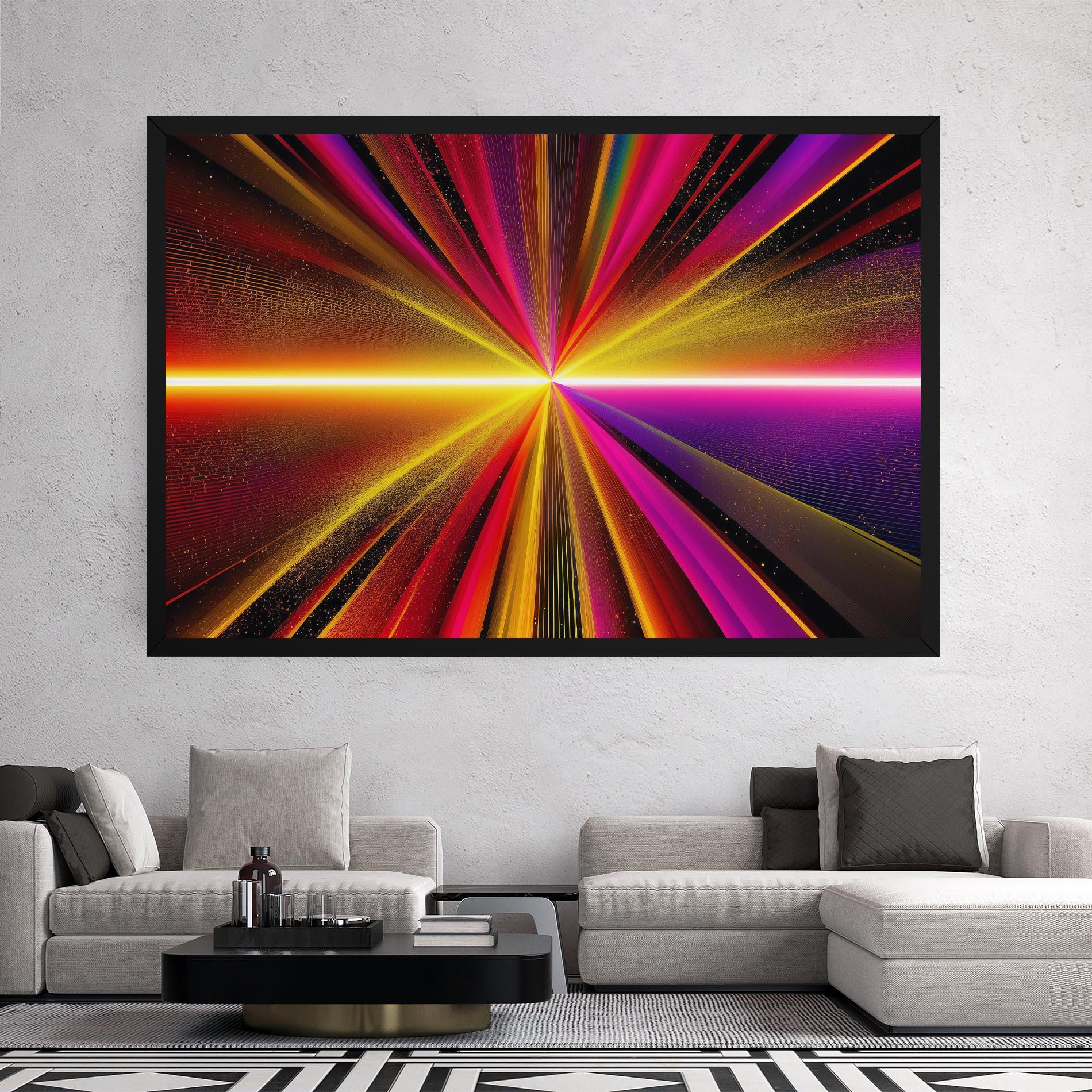 Картина на платно White Light Mix mockup 2