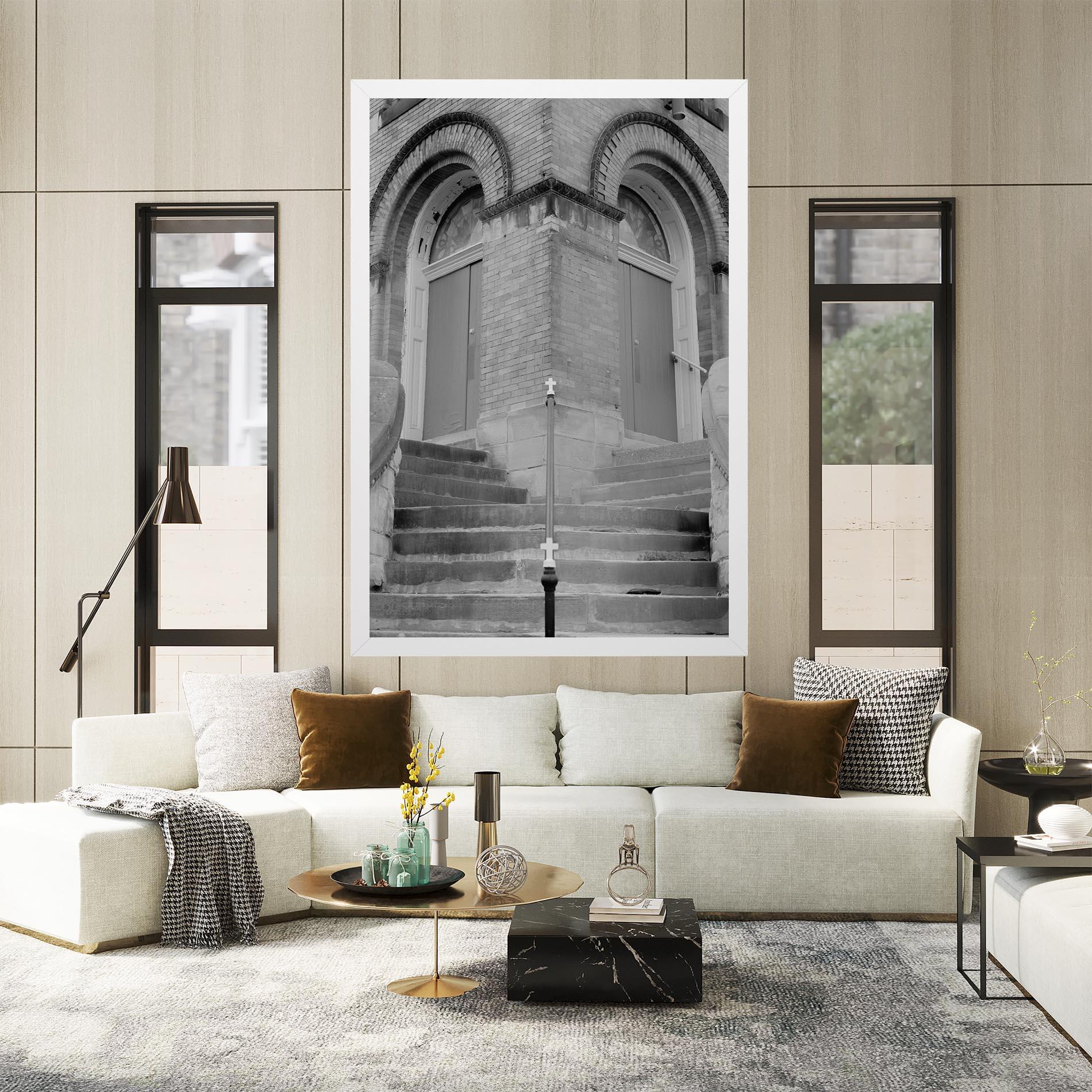 Картина на платно Grey Dors mockup 2