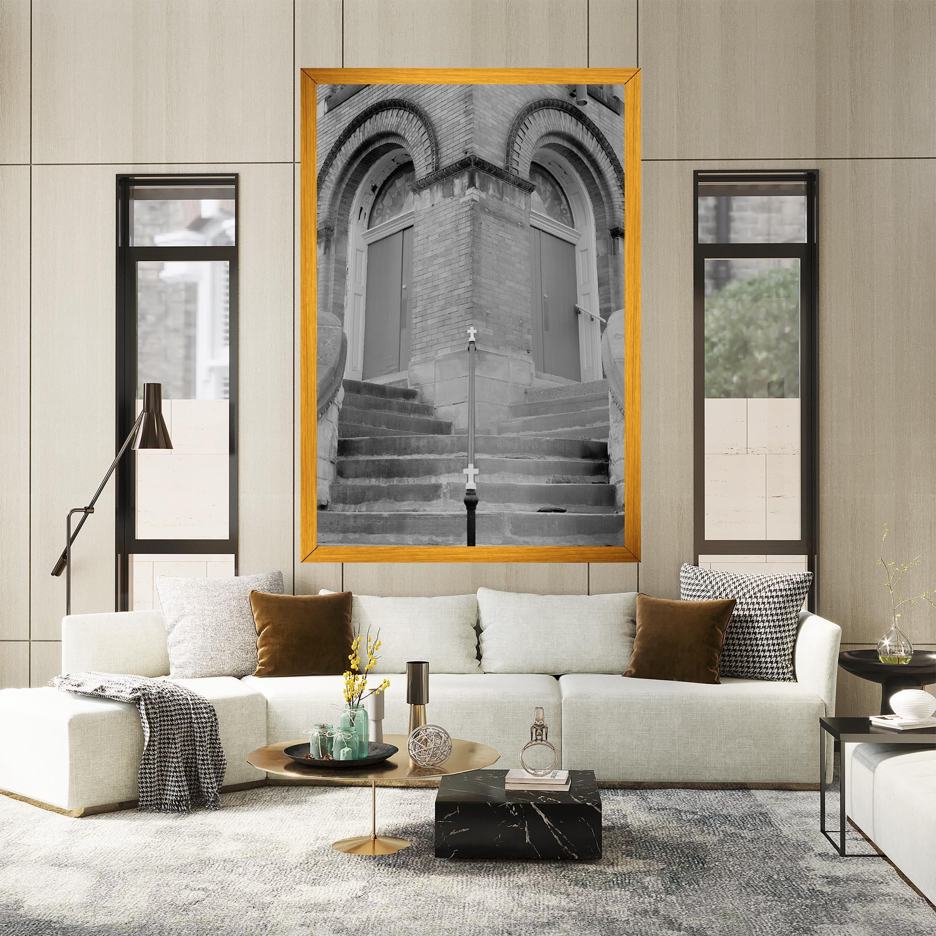 Картина на платно Grey Dors mockup 2