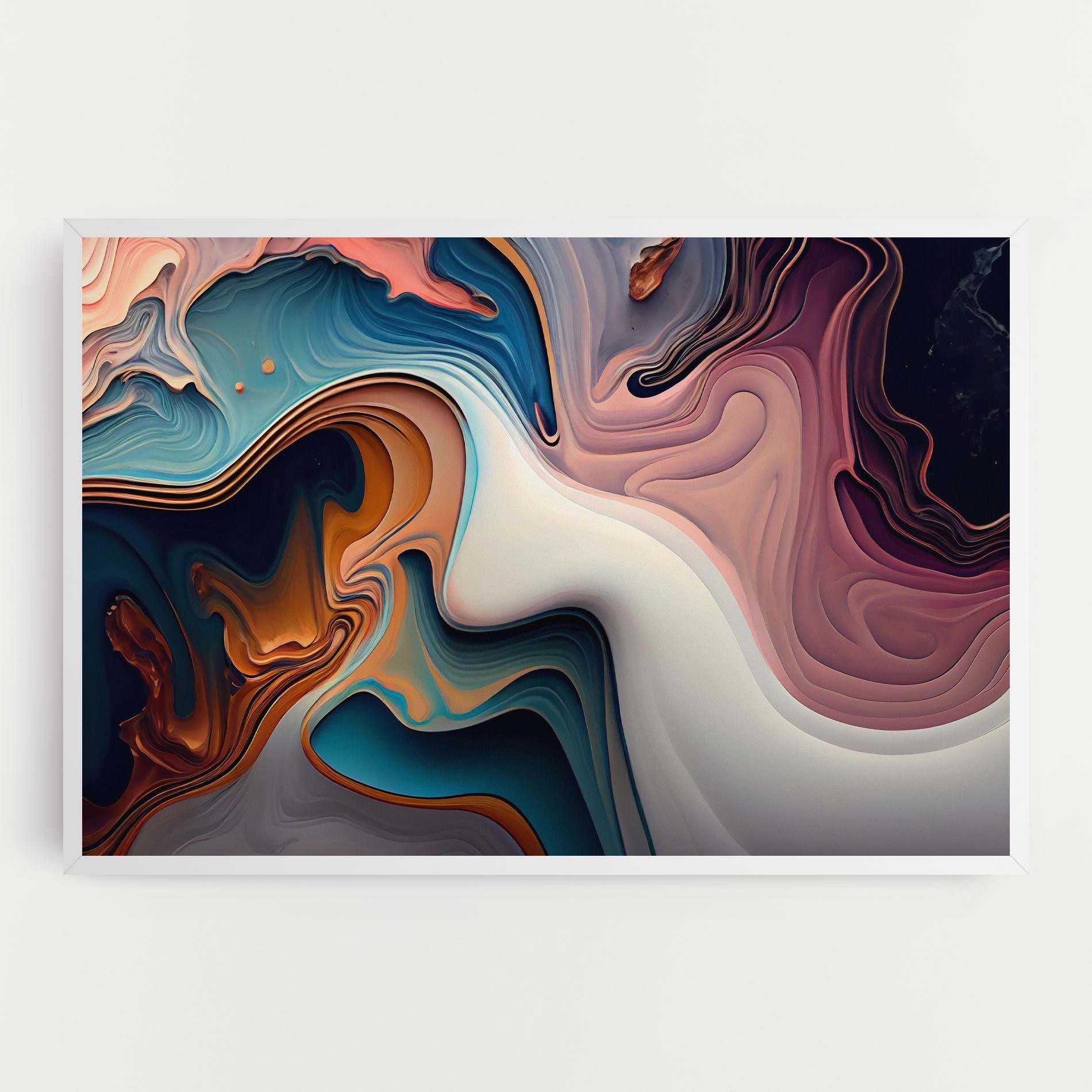 Картина на платно Mixed Colors Marble mockup 0