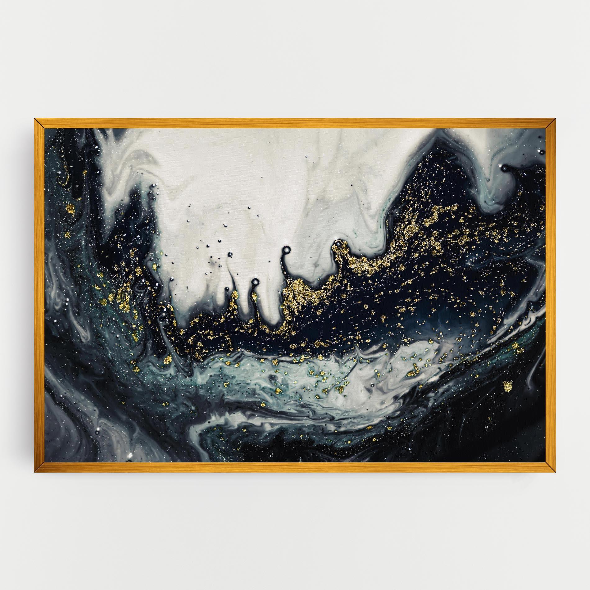 Картина на платно Abstract Black mockup 0