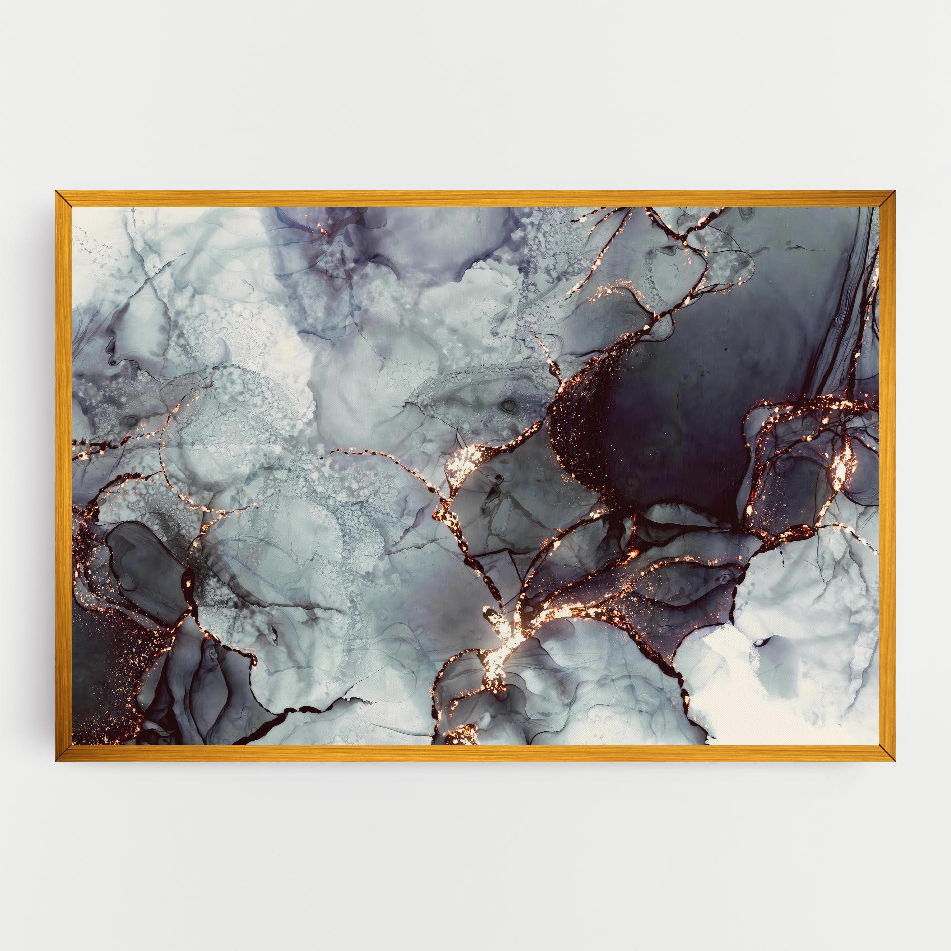 Картина на платно Abstract Gold Path mockup 0