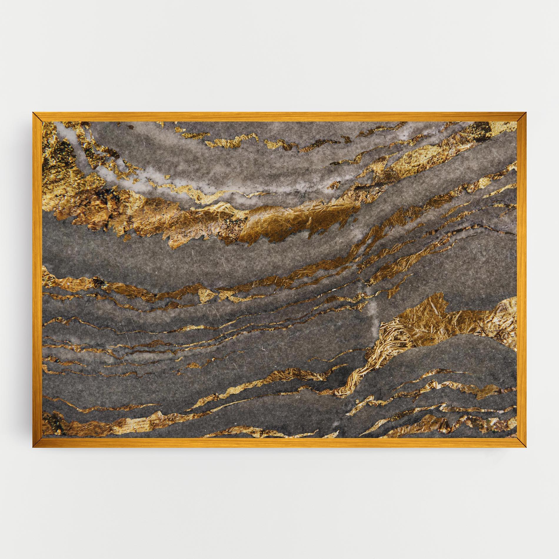 Картина на платно Dark Colden Grey mockup 0