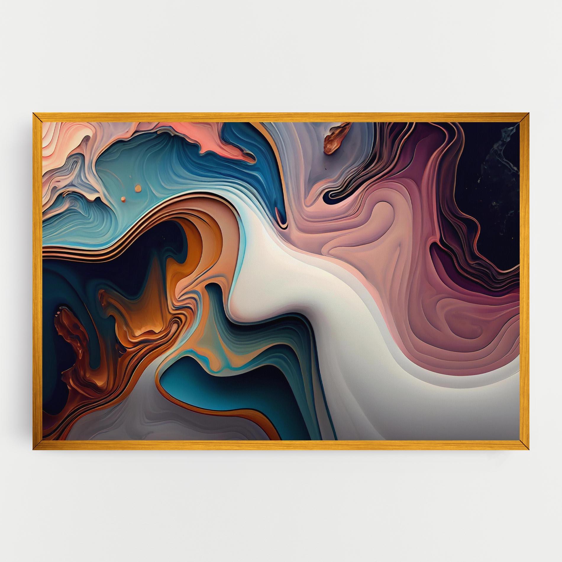 Картина на платно Mixed Colors Marble mockup 0