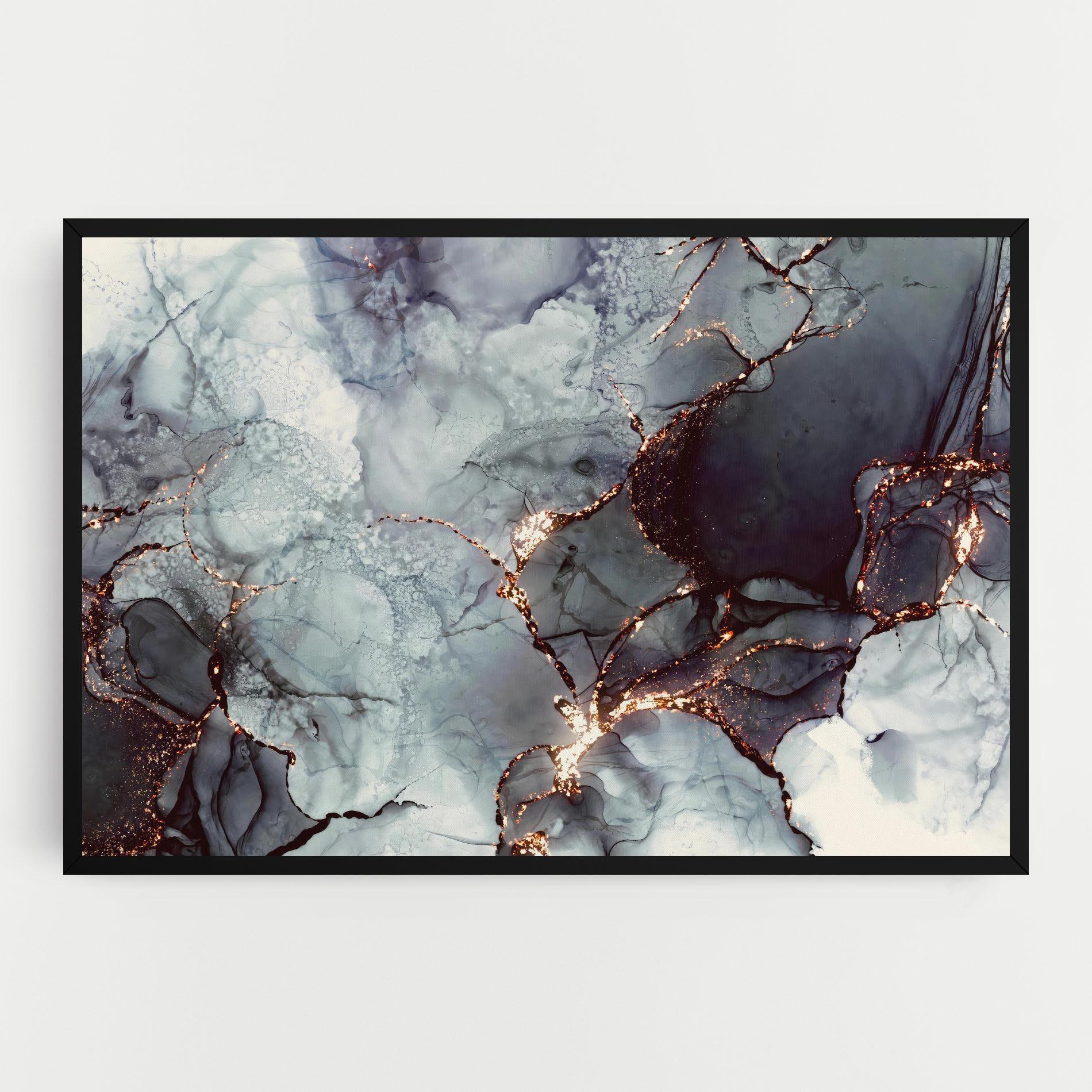 Картина на платно Abstract Gold Path mockup 0