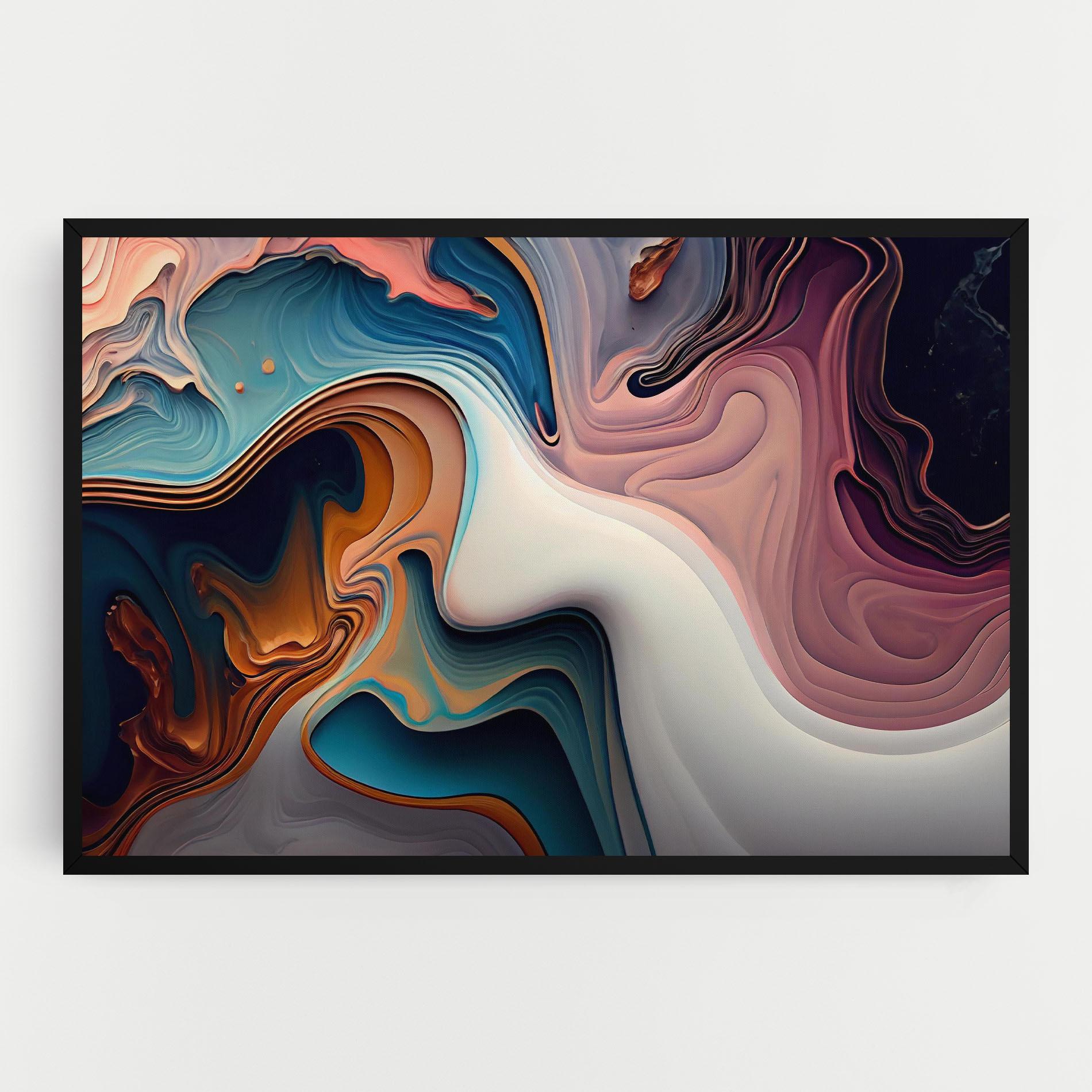 Картина на платно Mixed Colors Marble mockup 0