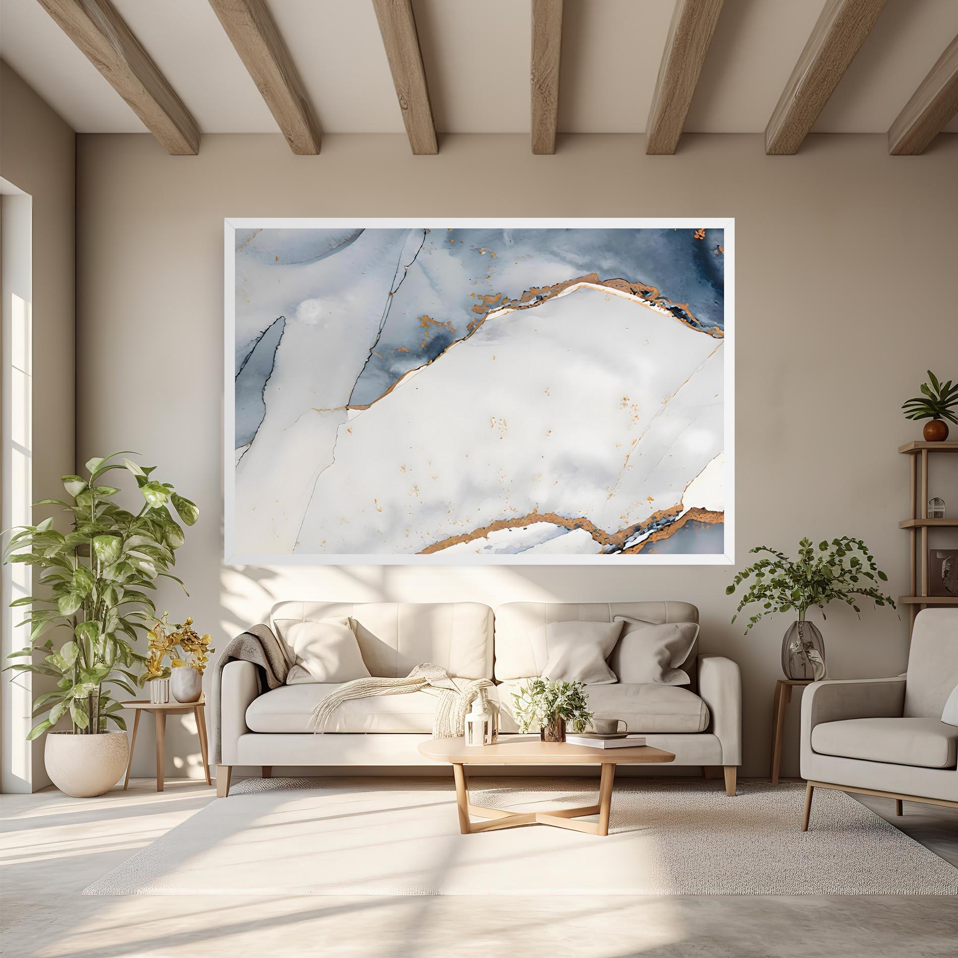 Картина на платно Blue Watercolor mockup 6