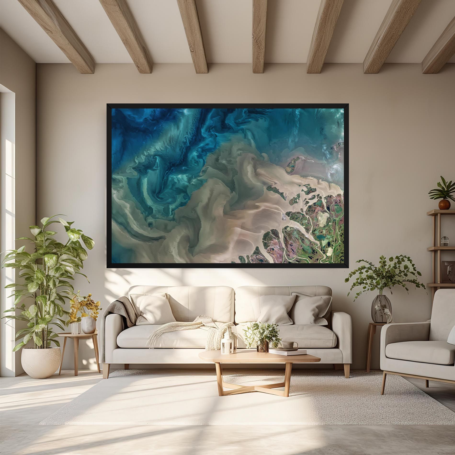 Ocean Blue Marble mockup 6