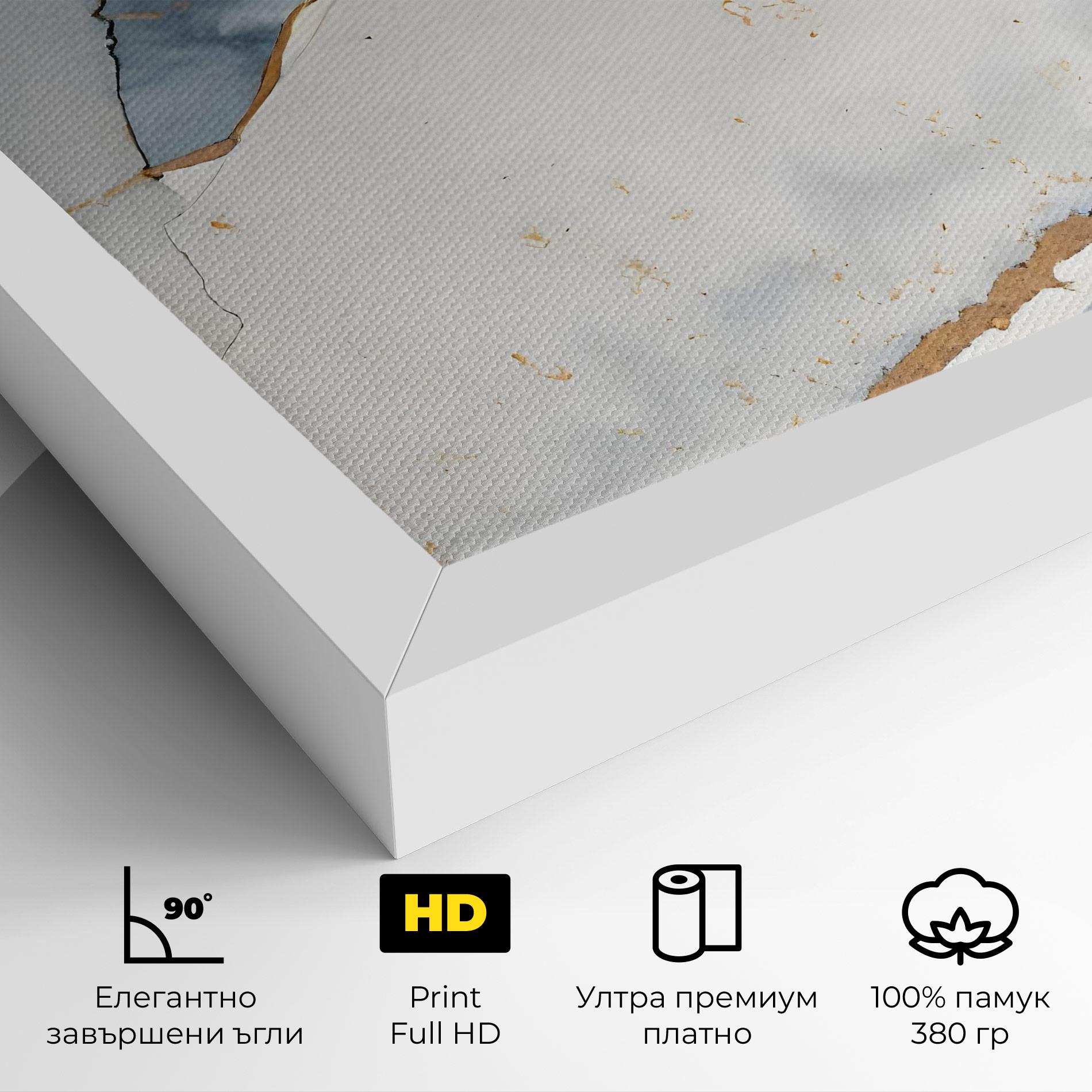 Картина на платно Blue Watercolor mockup 4