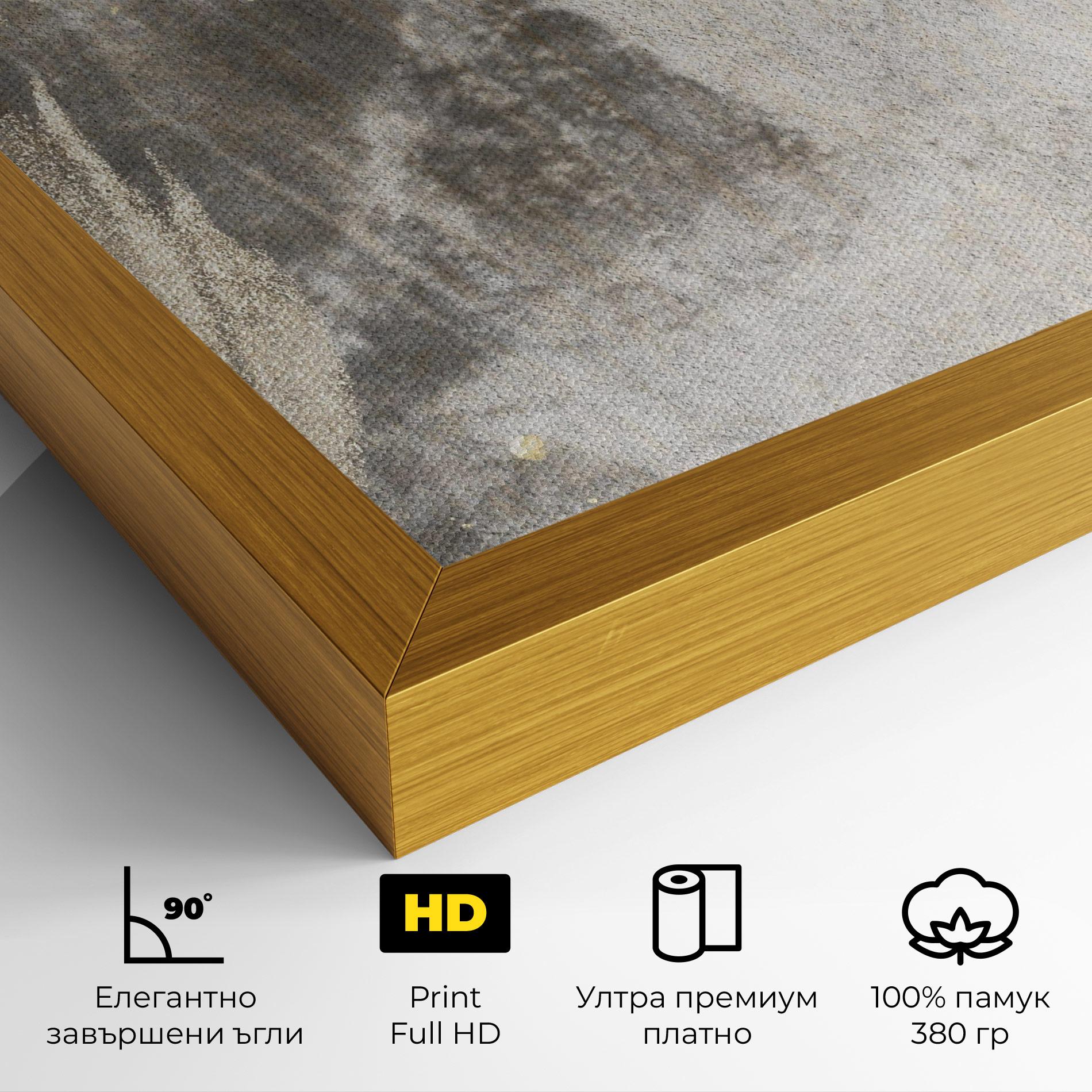 Картина на платно Light Cream Marble mockup 4