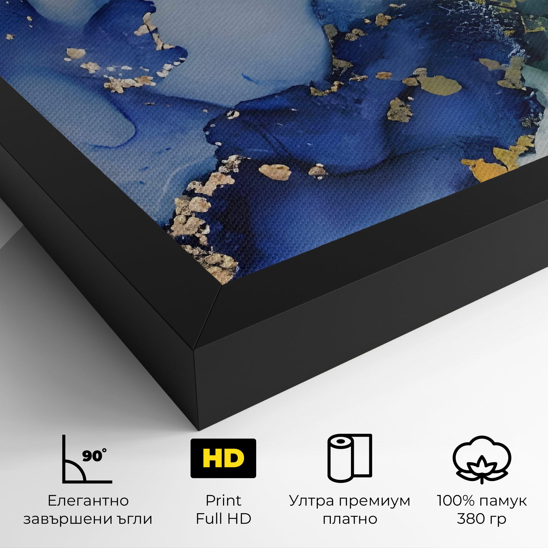 Картина на платно Green Paint Marble mockup 4