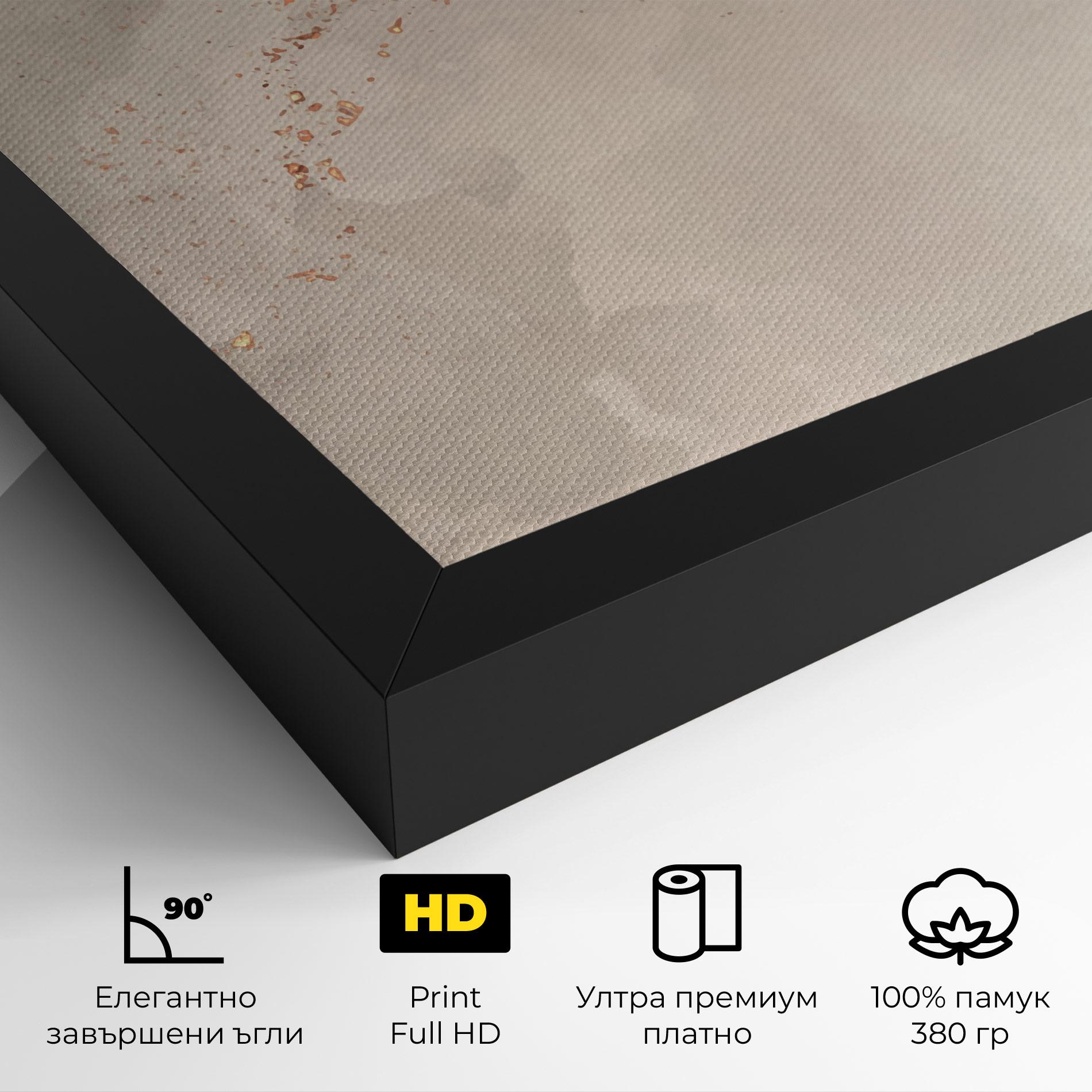 Картина на платно Pink Grey Marble 01 mockup 4