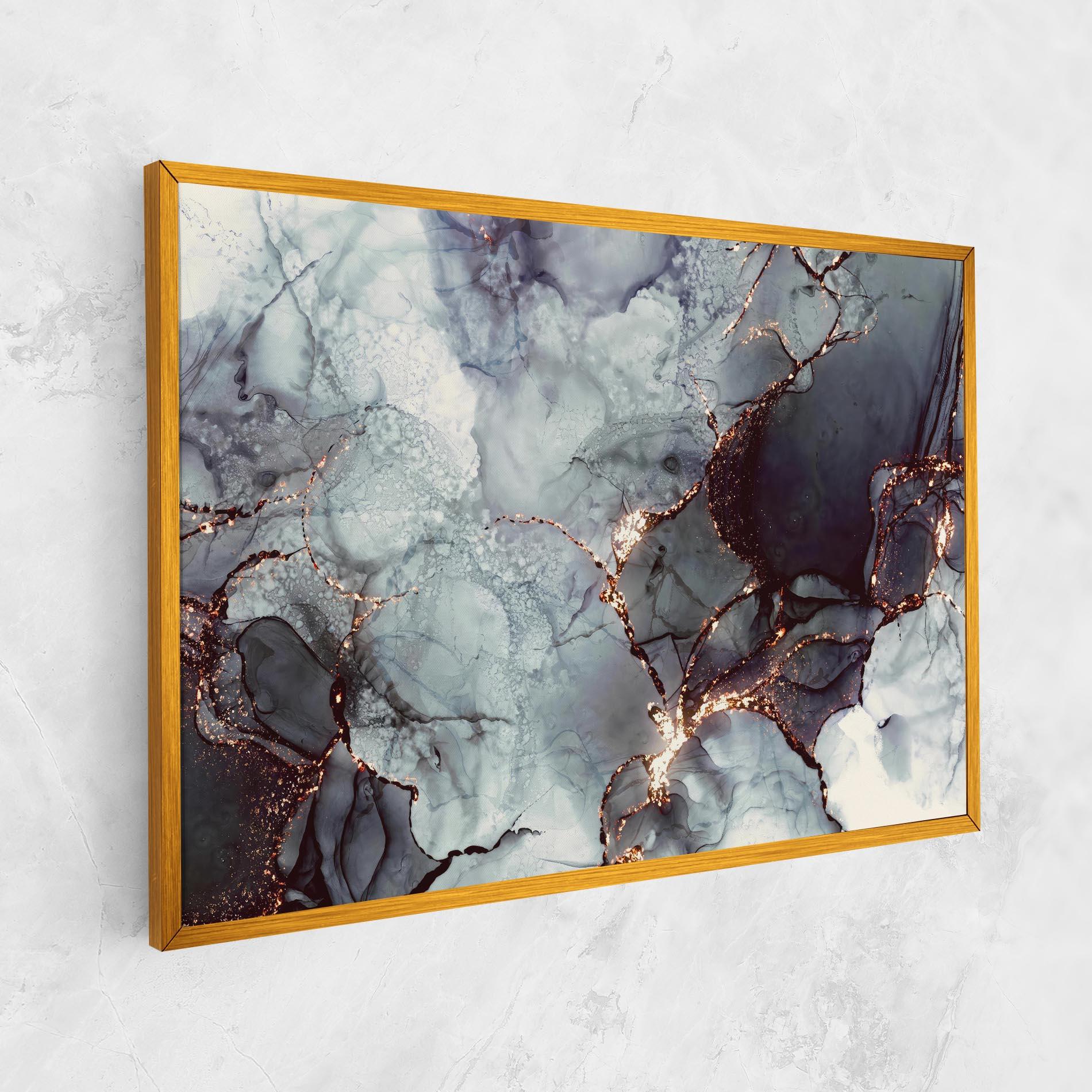 Картина на платно Abstract Gold Path mockup 1