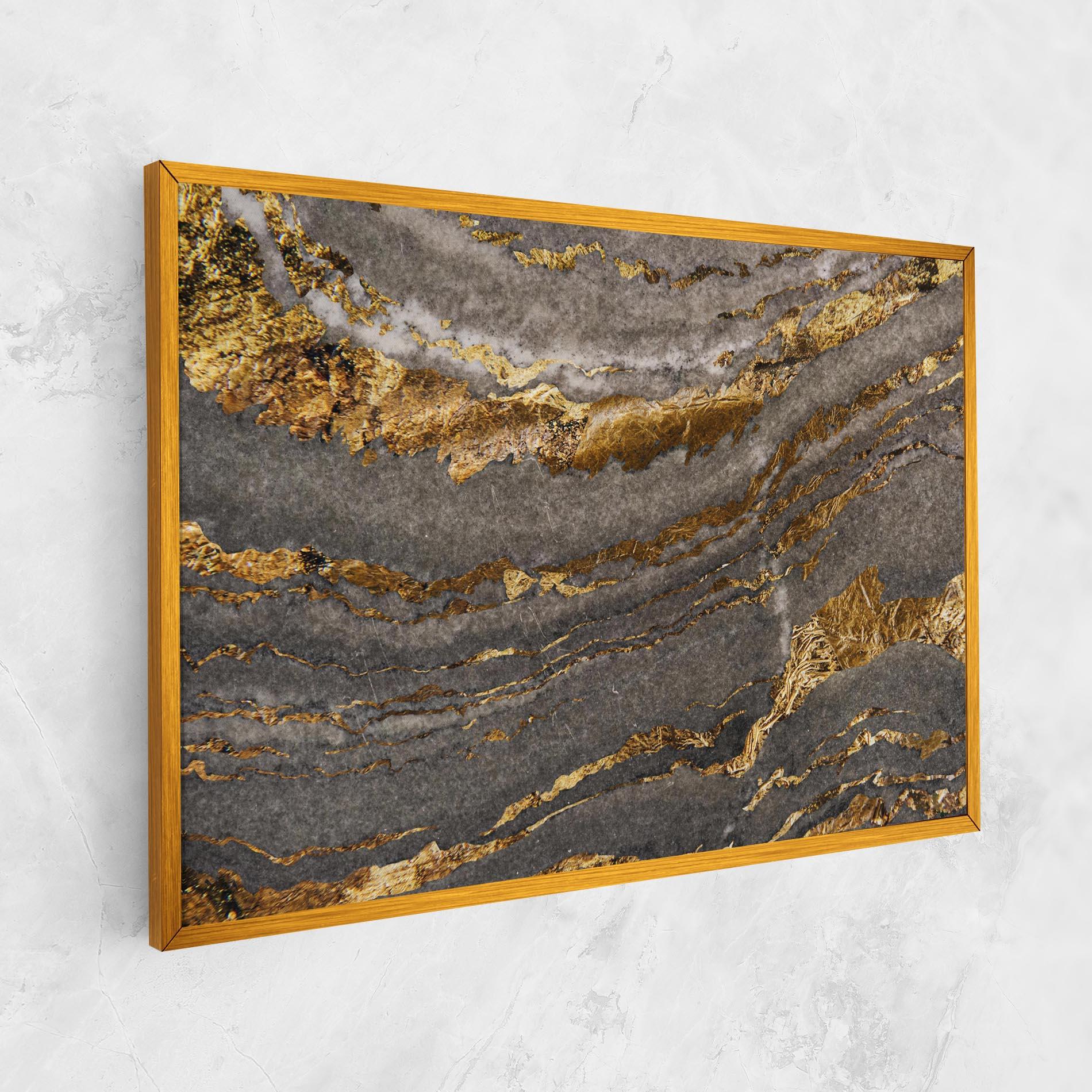 Картина на платно Dark Colden Grey mockup 1