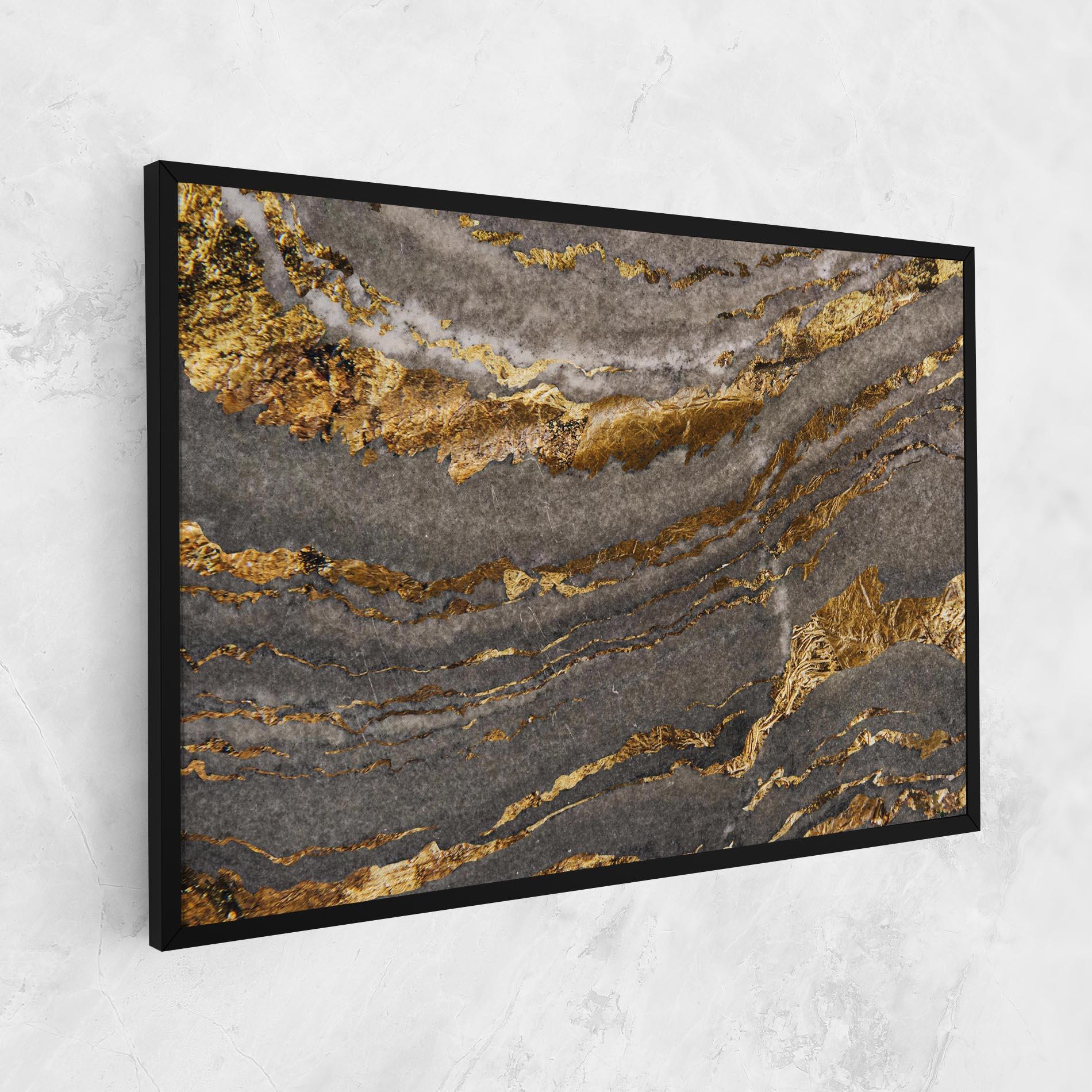 Картина на платно Dark Colden Grey mockup 1