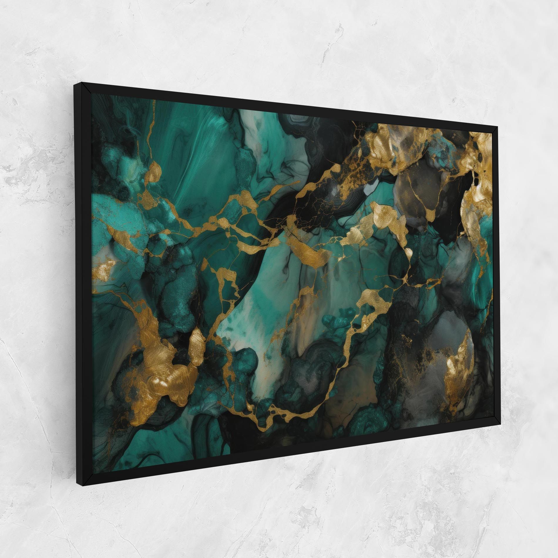 Dark Green Golden Marble mockup 1