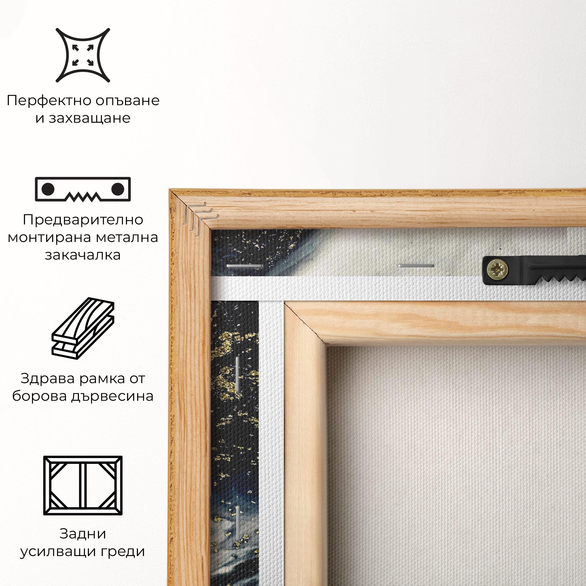 Картина на платно Abstract Black mockup 5