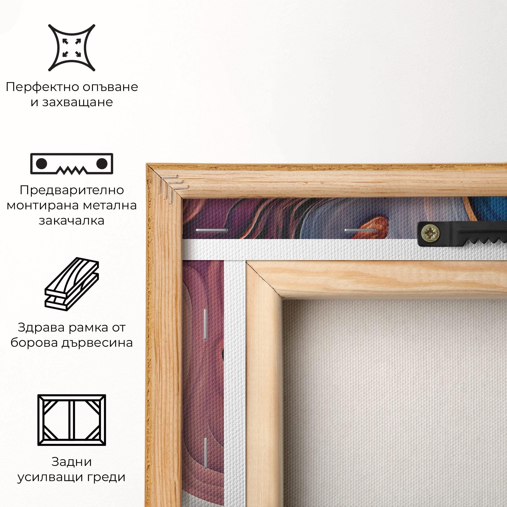 Картина на платно Mixed Colors Marble mockup 5