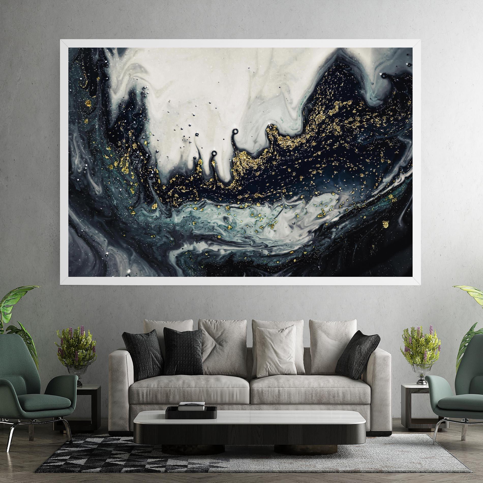 Картина на платно Abstract Black mockup 7