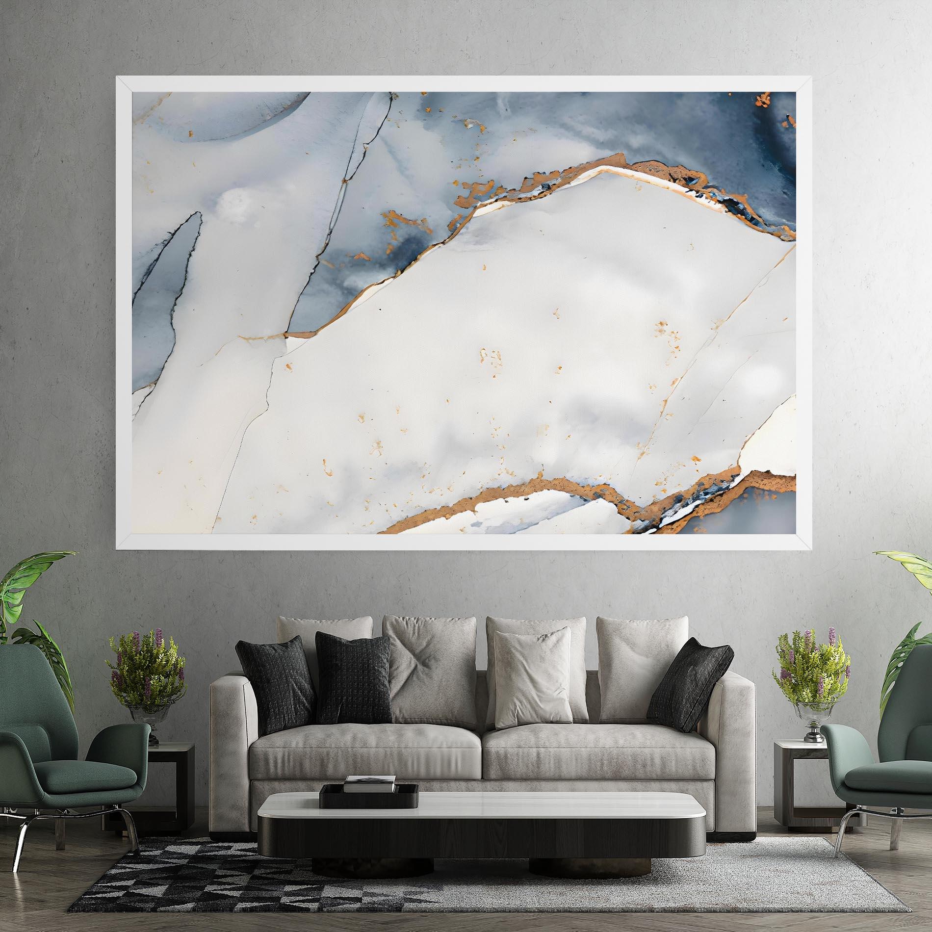 Картина на платно Blue Watercolor mockup 7