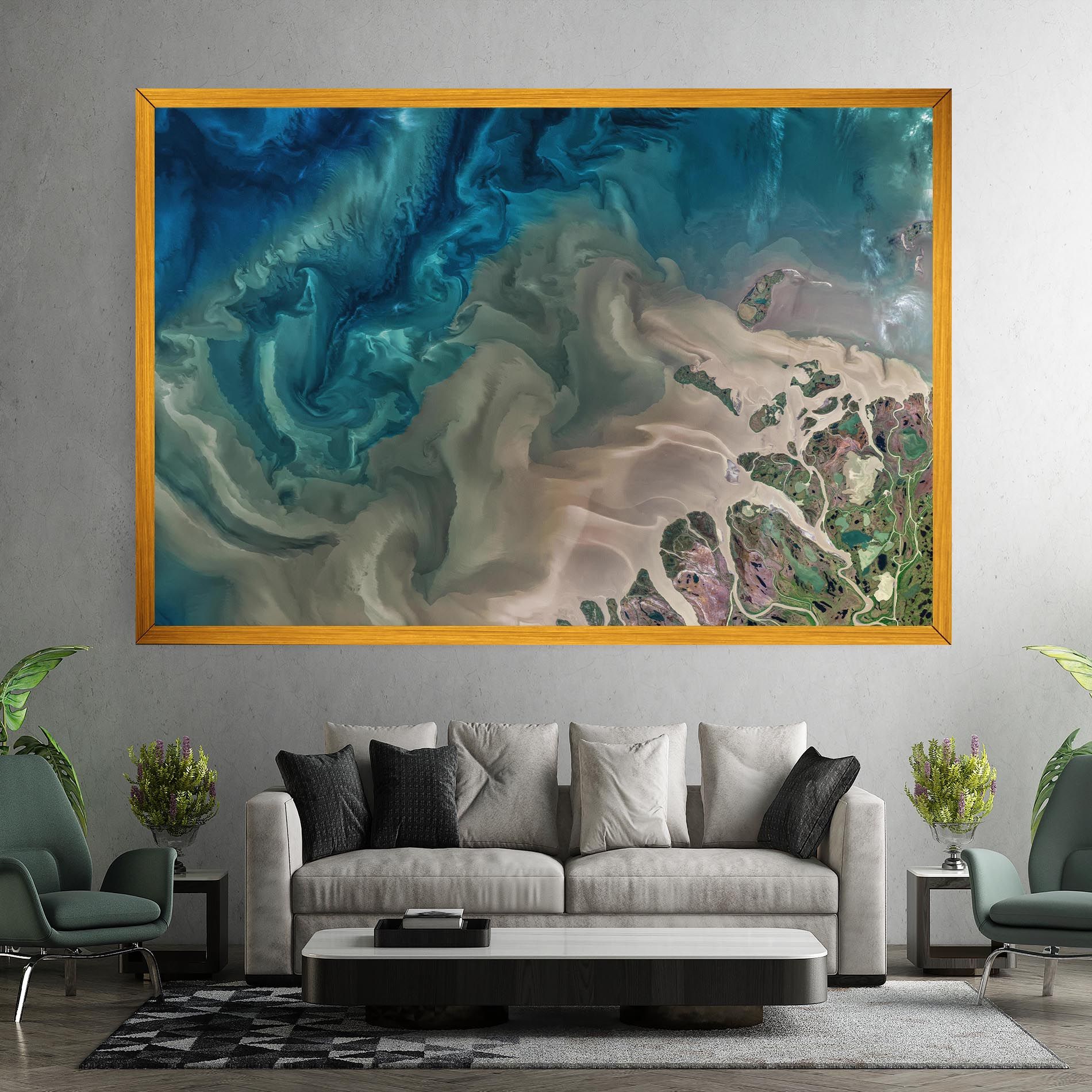 Ocean Blue Marble mockup 7