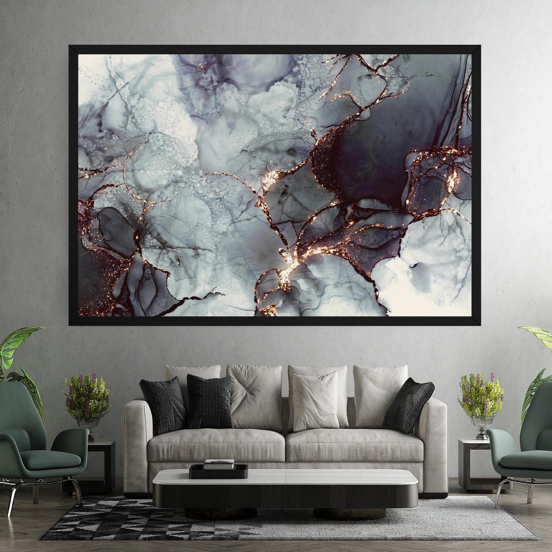 Картина на платно Abstract Gold Path mockup 7